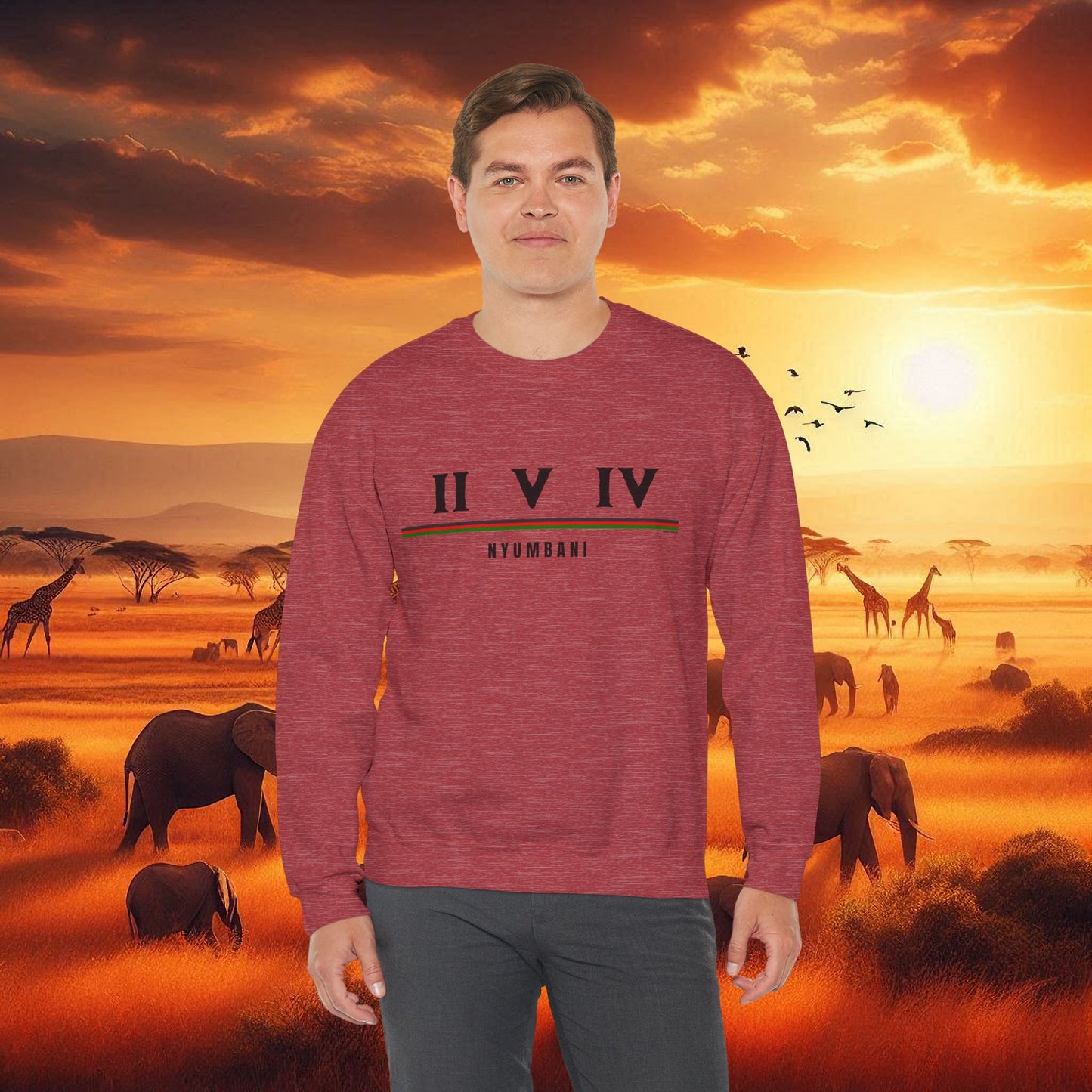 Kenyan 254 Flag Unisex Sweatshirt
