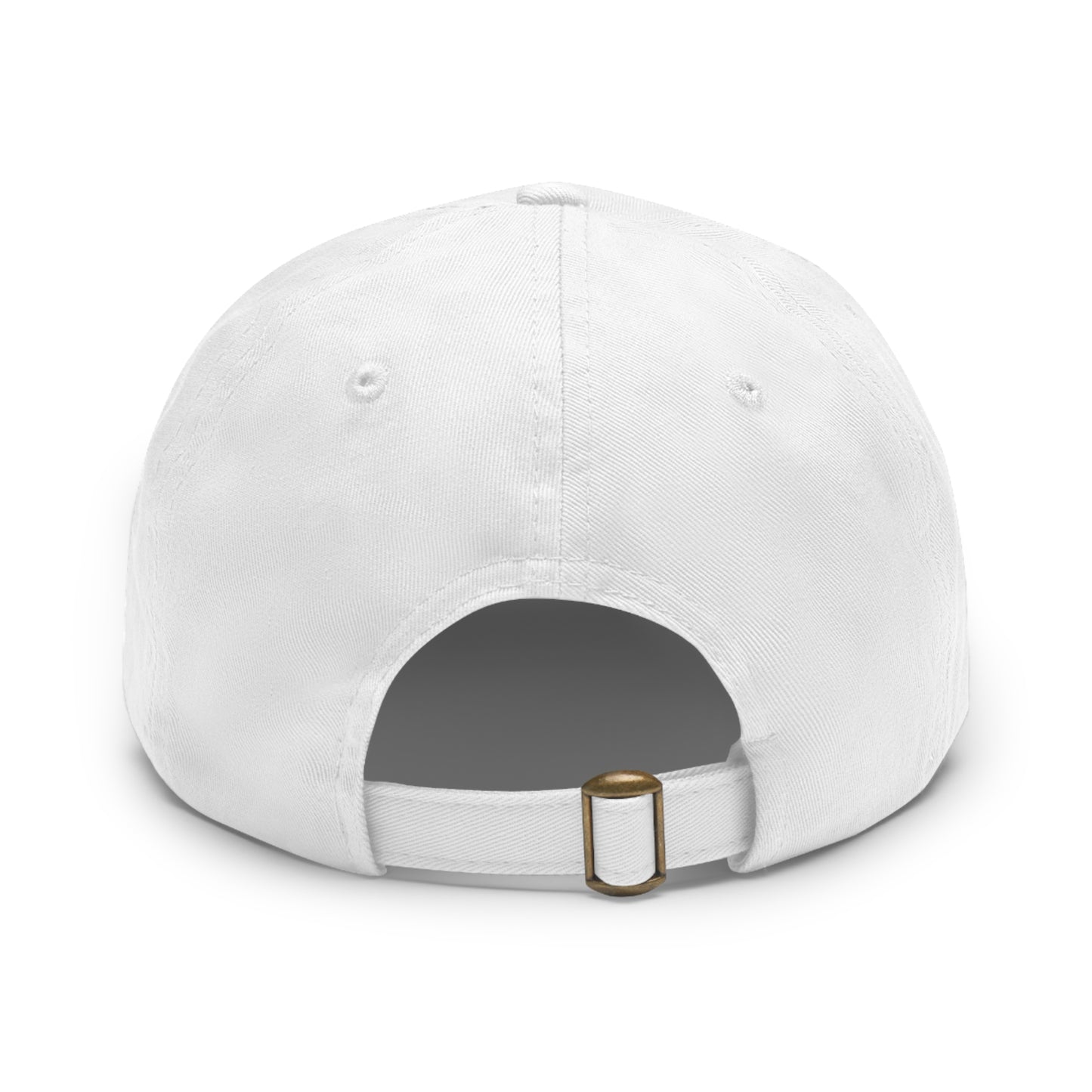 Kenyan Dad Hat with Leather Patch (Round)
