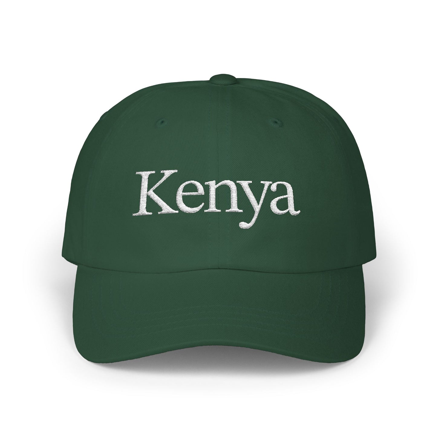 White Kenya Embroidered Cap