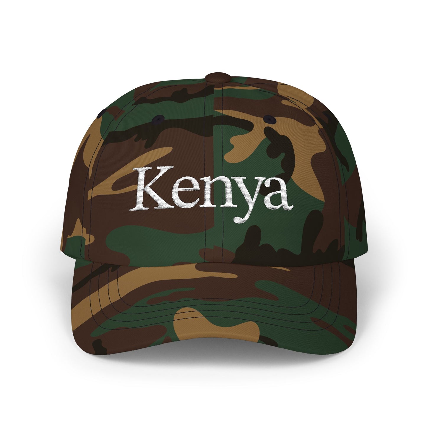 White Kenya Embroidered Cap