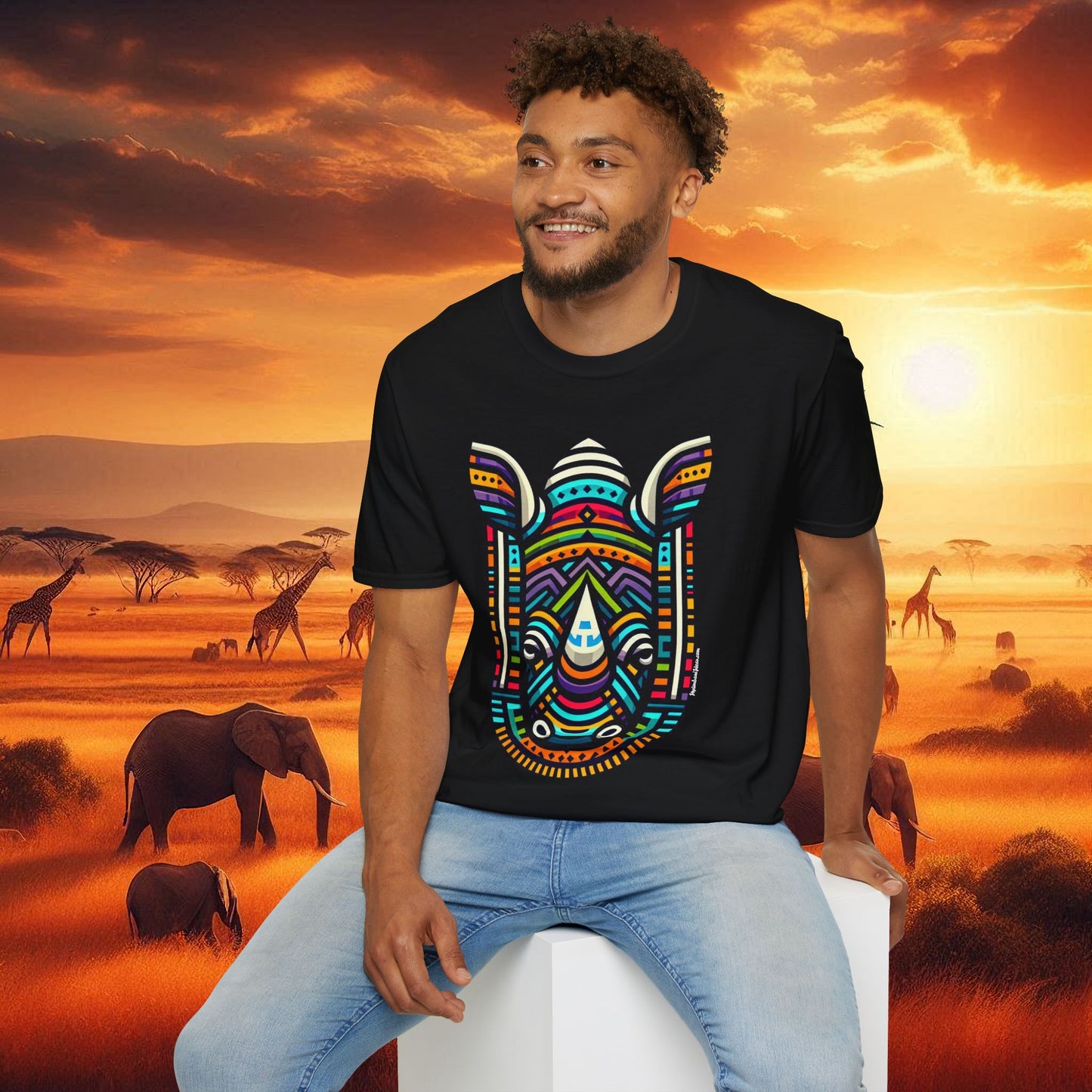 Rhino African Bead T-Shirt