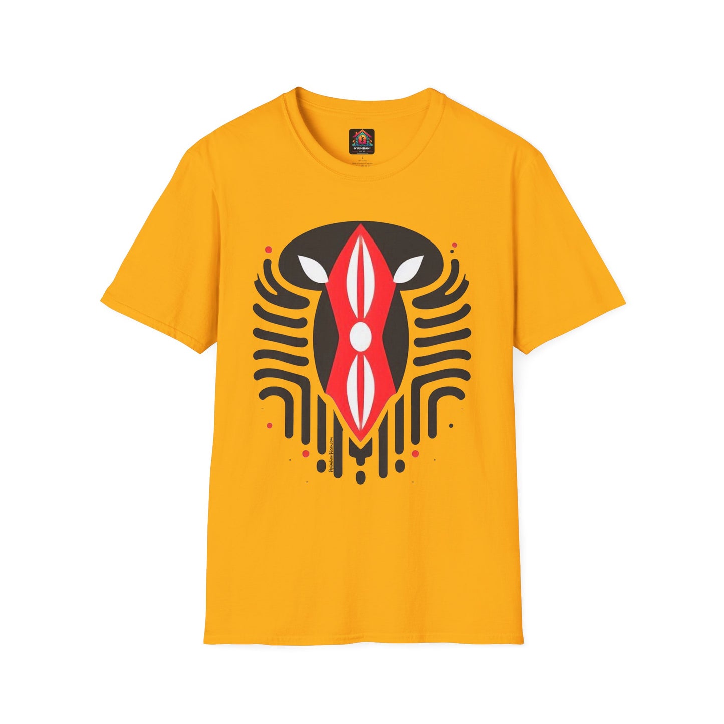 Kenyan Abstract Shield Unisex Softstyle T-Shirt