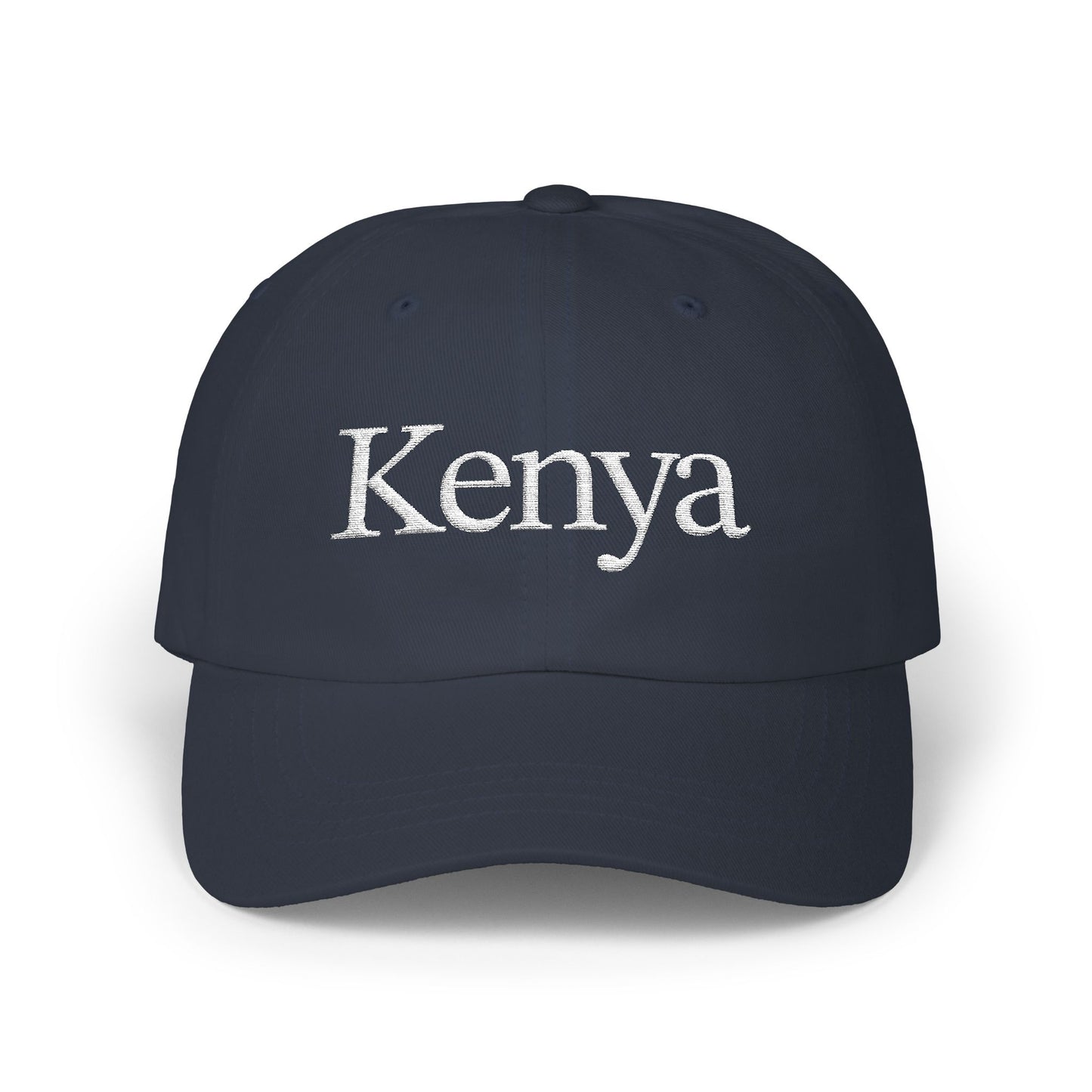 White Kenya Embroidered Cap