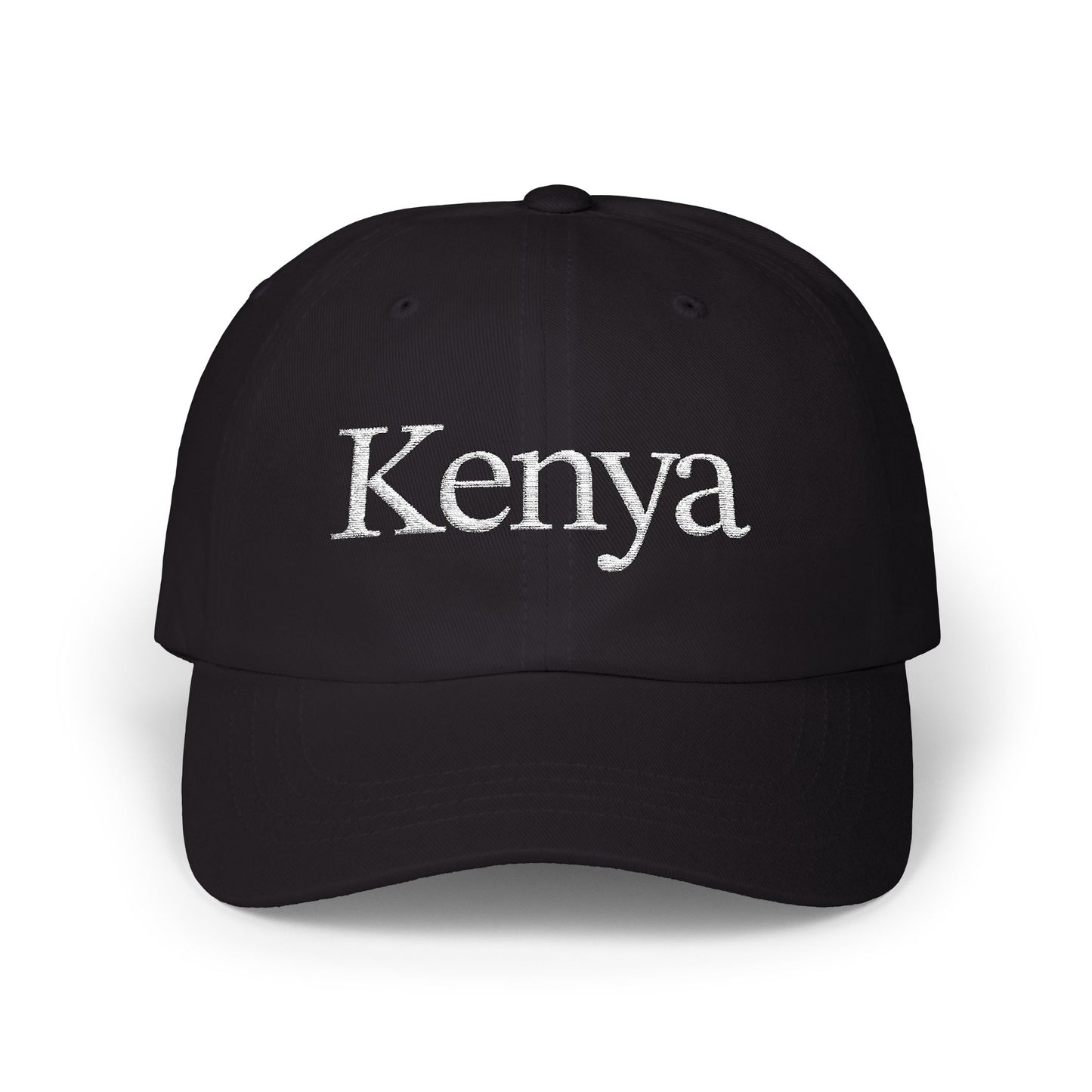 White Kenya Embroidered Cap