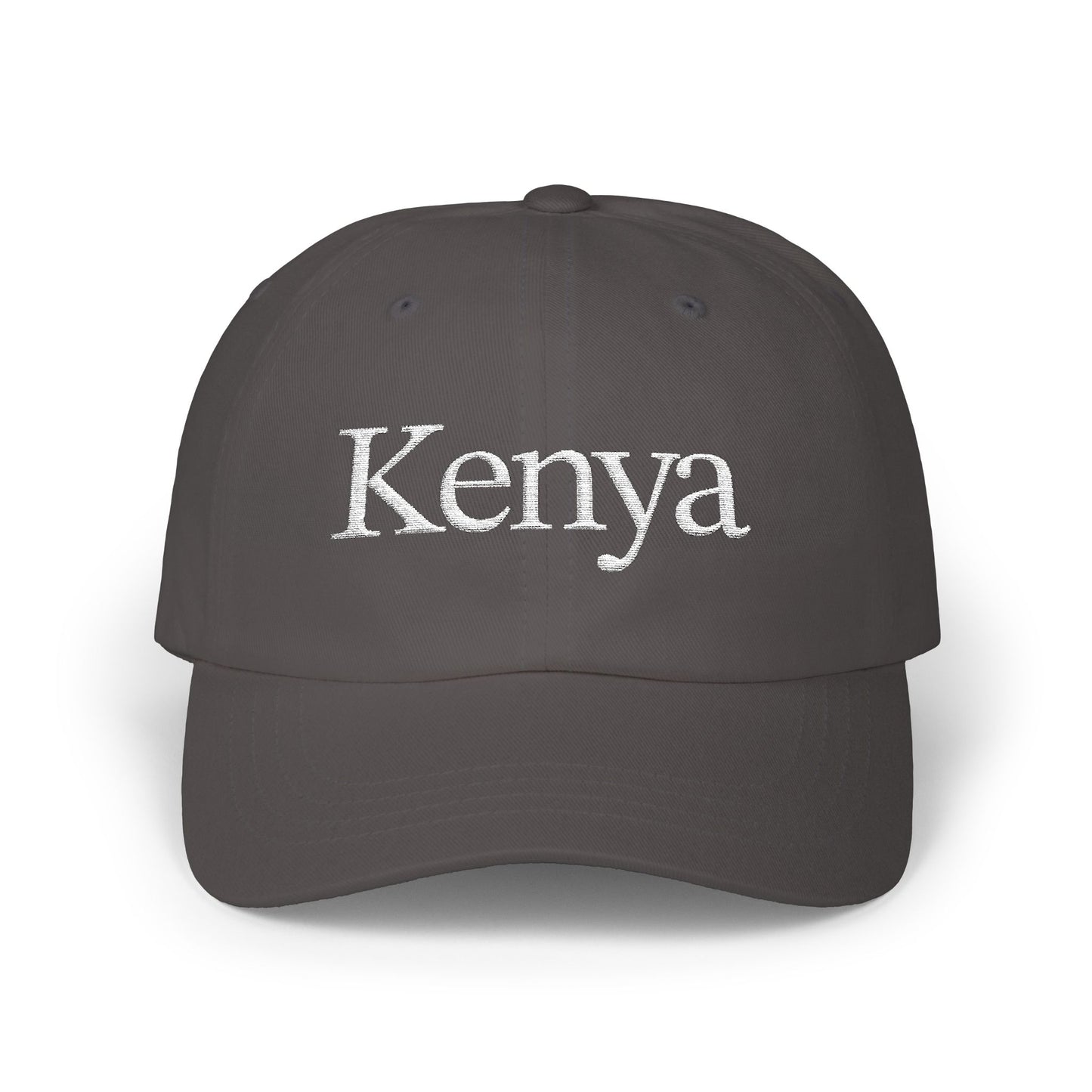 White Kenya Embroidered Cap