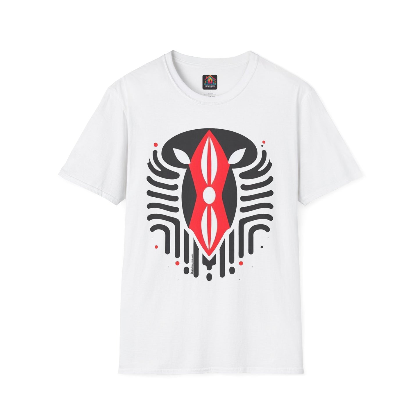 Kenyan Abstract Shield Unisex Softstyle T-Shirt