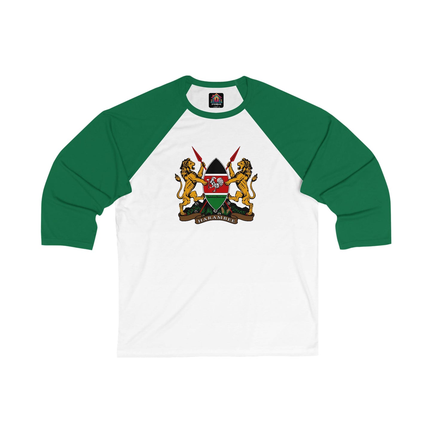 Kenyan Crest Baseball Tee