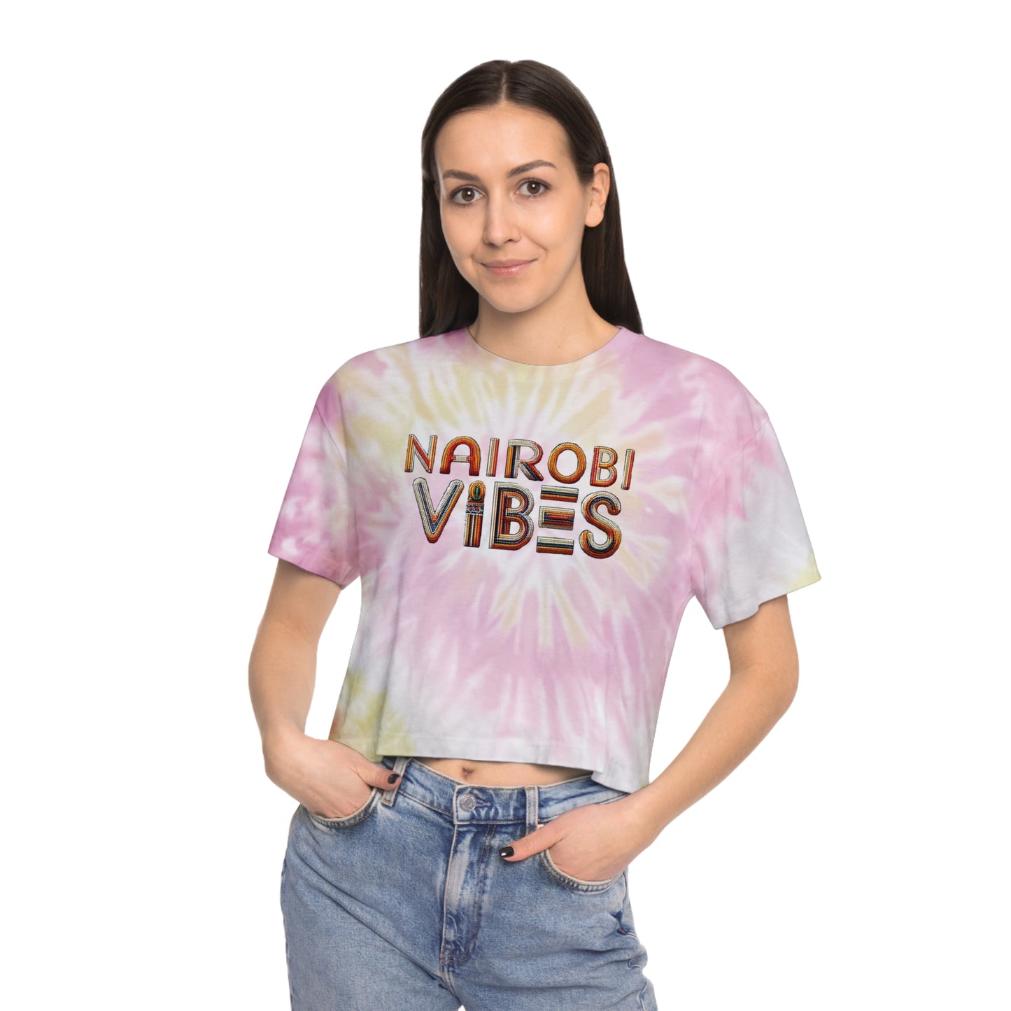 Nairobi Vibes Tie-Dye Crop Tee