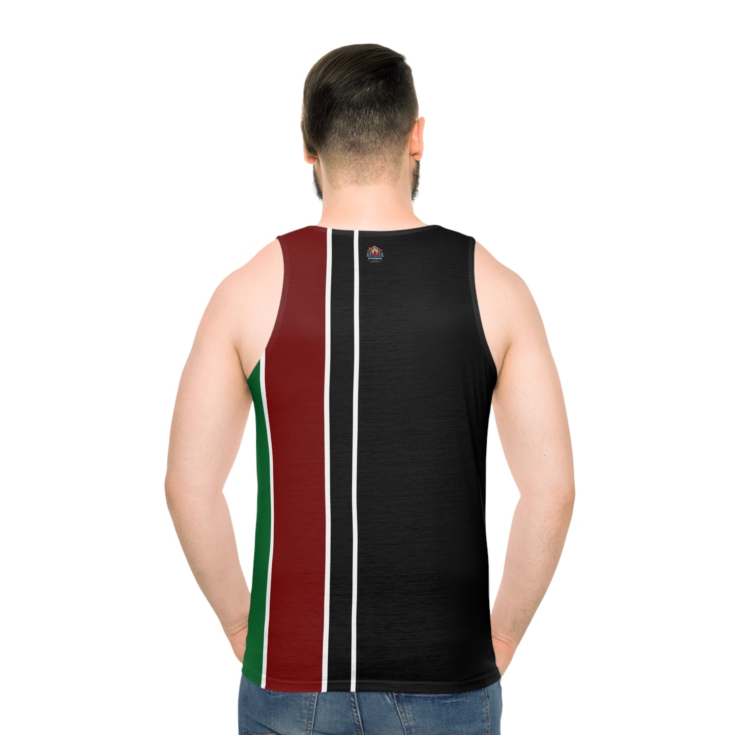 Kenyan Vertical Striped Unisex Tank Top (AOP)