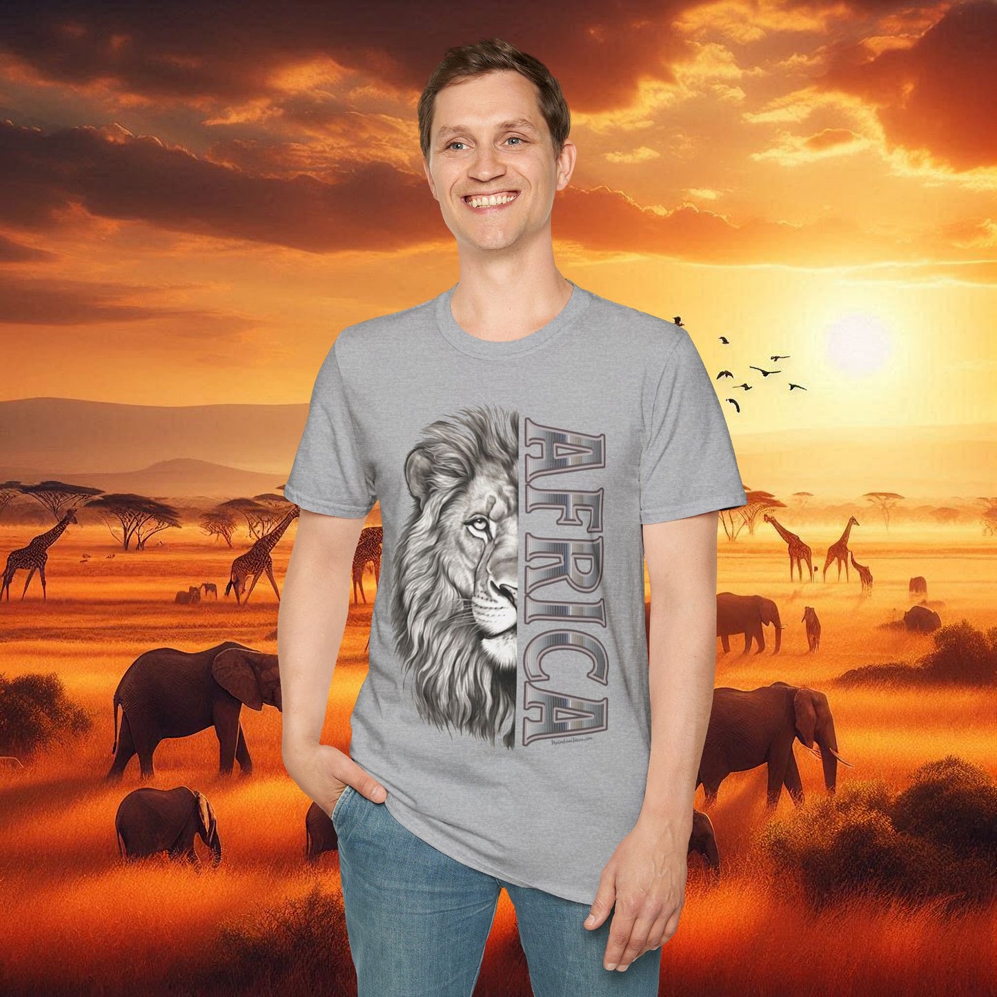 Lion Africa T-Shirt - Unisex
