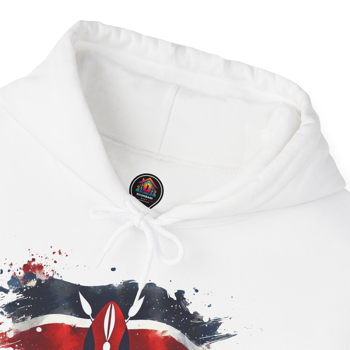 Painted Kenyan Flag Hoodie