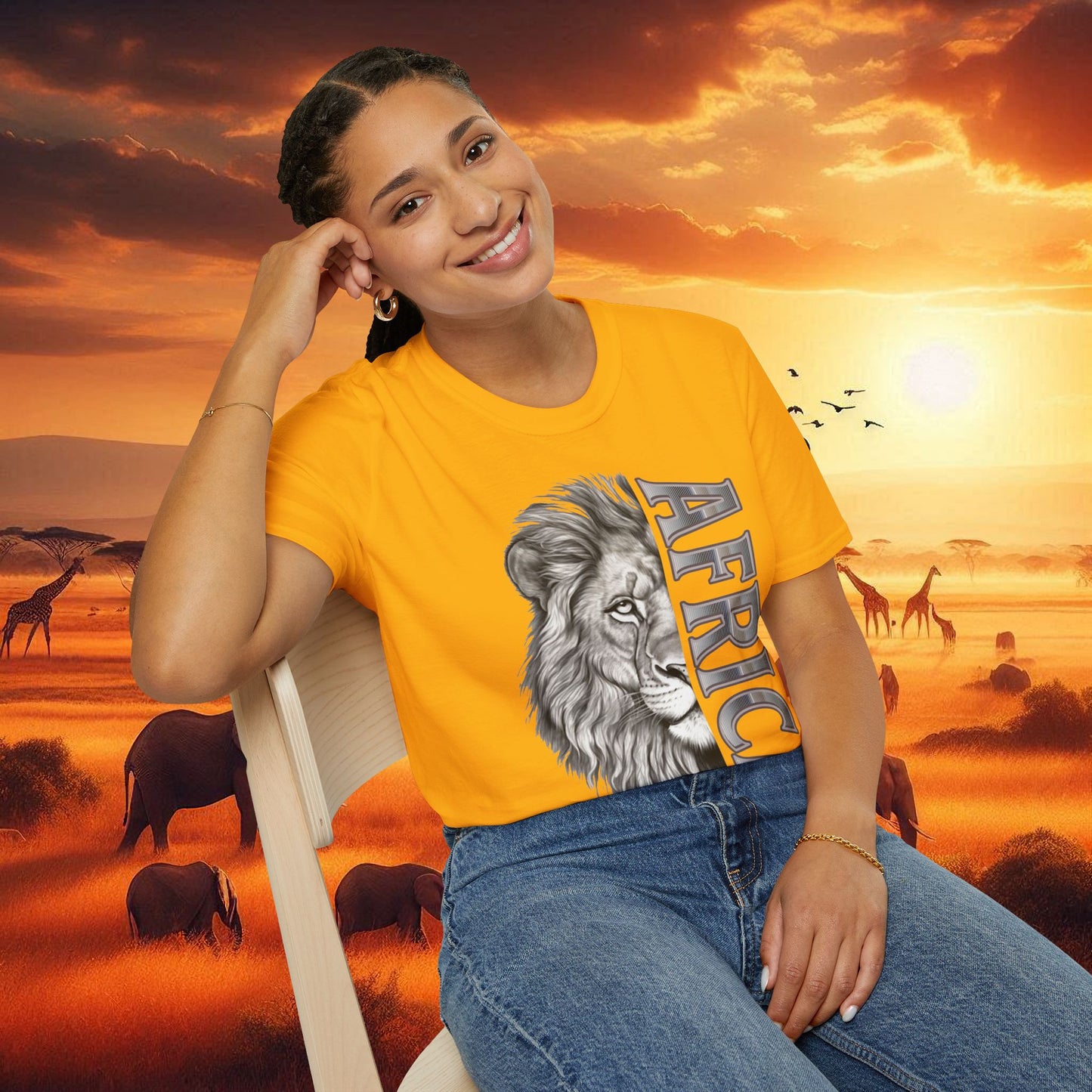 Lion Africa T-Shirt - Unisex