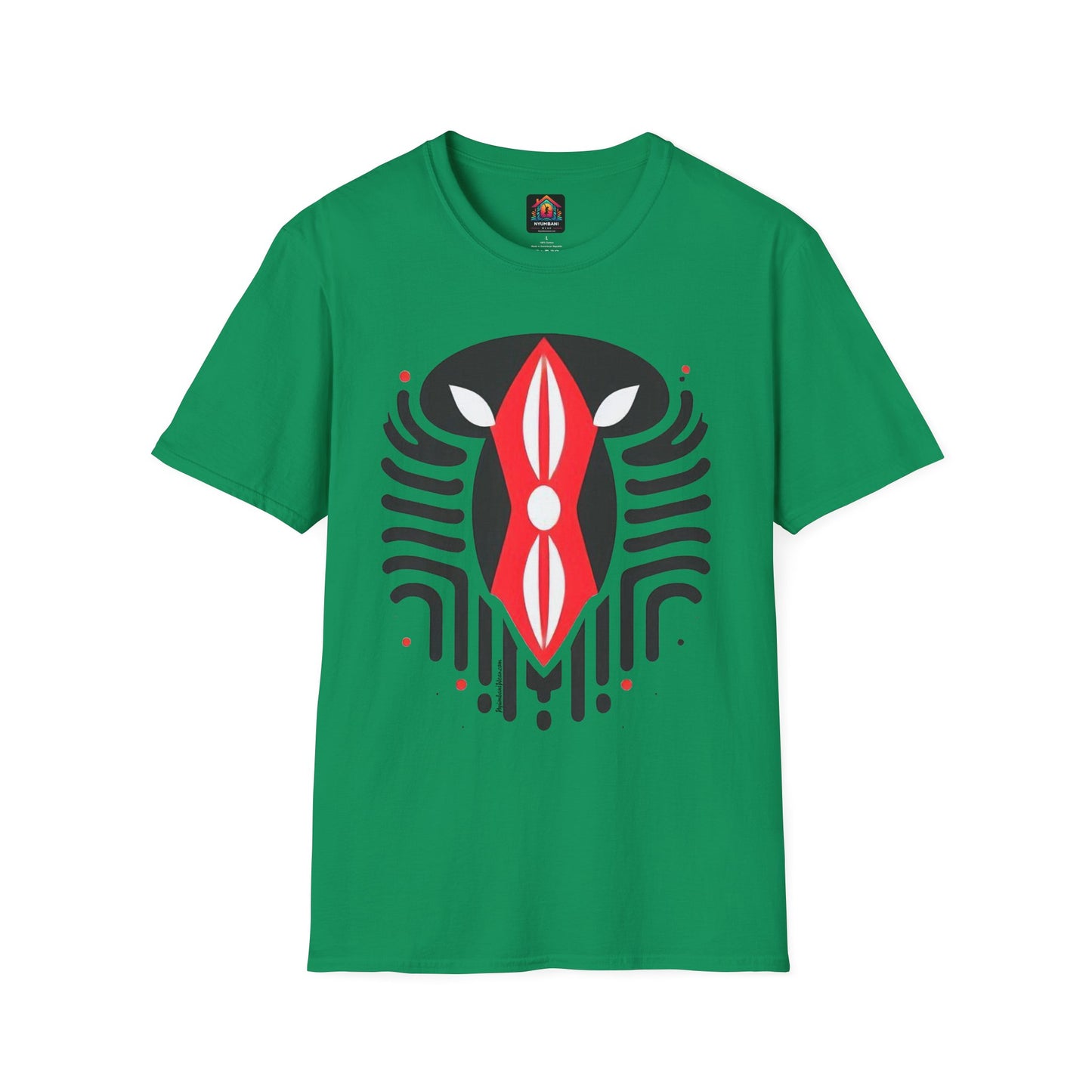 Kenyan Abstract Shield Unisex Softstyle T-Shirt