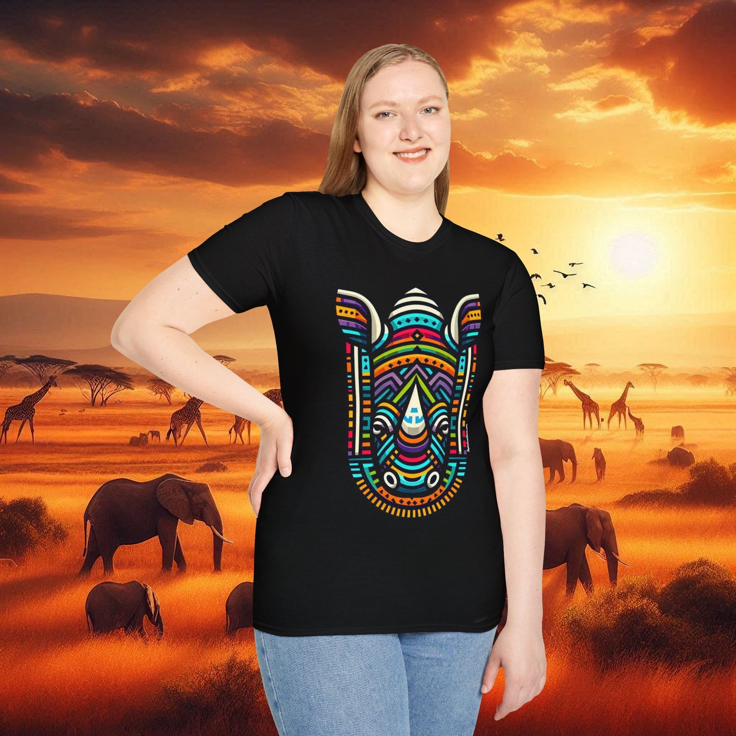 Rhino African Bead T-Shirt