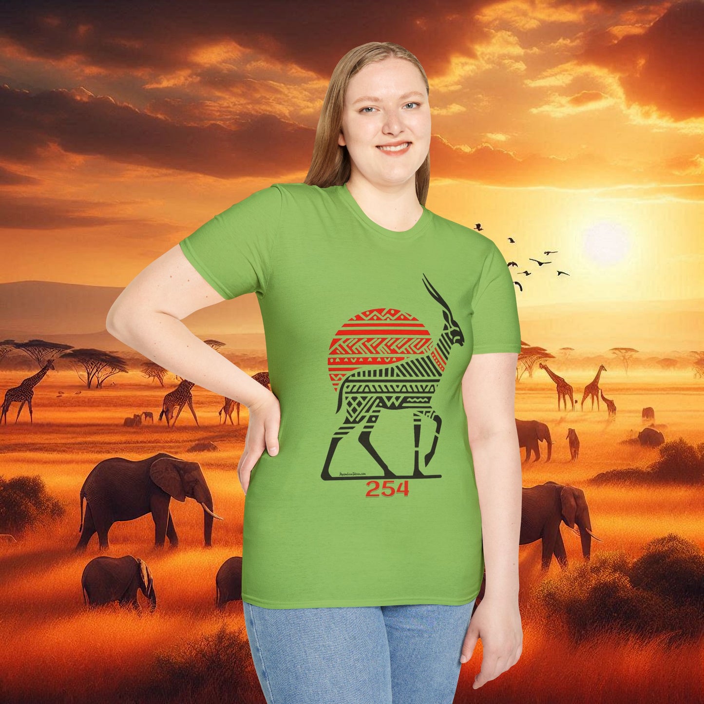 African Bead Style Impala T-Shirt