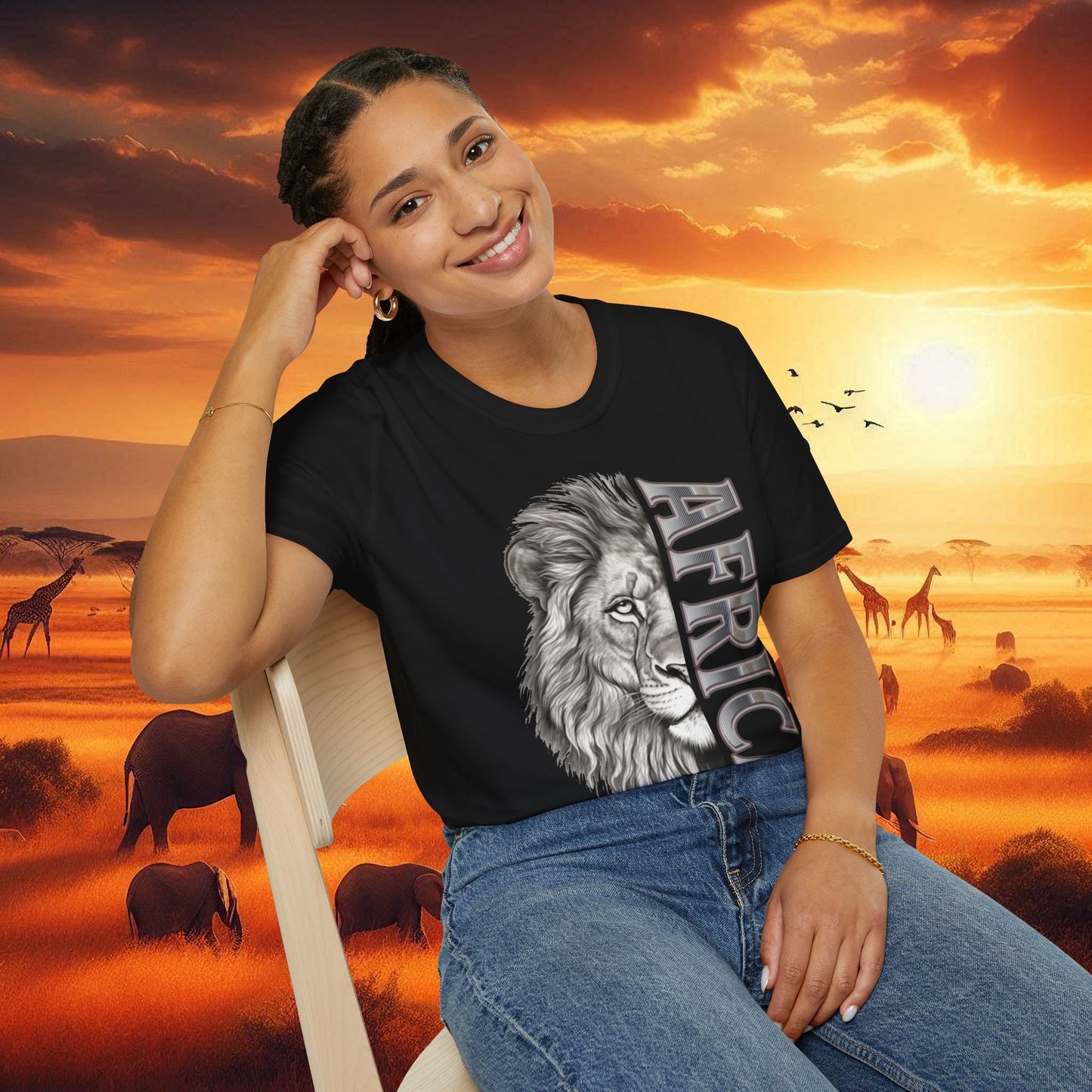Lion Africa T-Shirt - Unisex