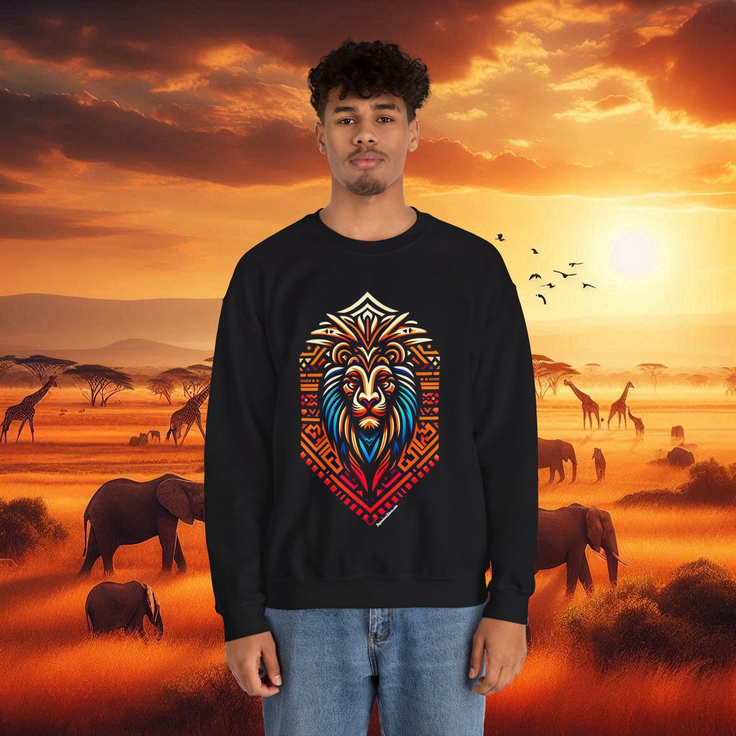 Lion Unisex Heavy Blend™ Crewneck Sweatshirt