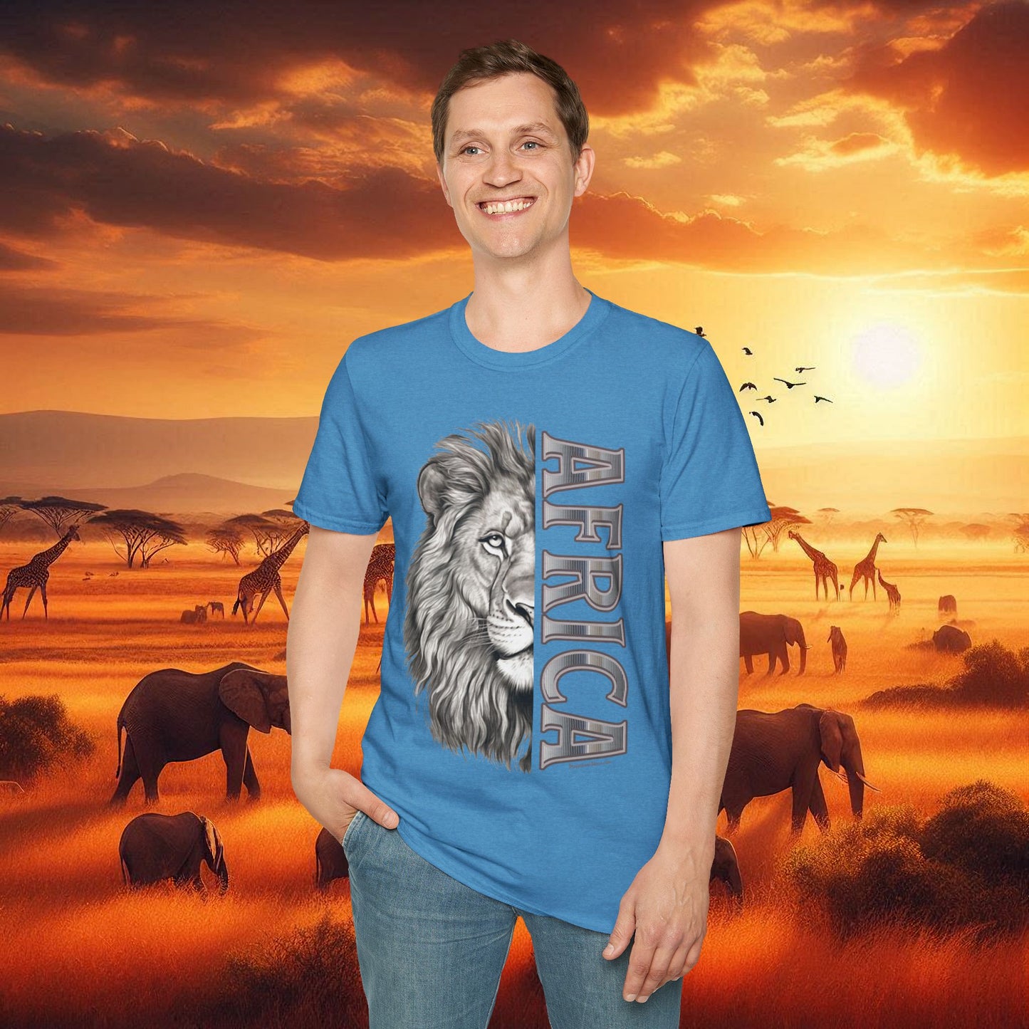 Lion Africa T-Shirt - Unisex