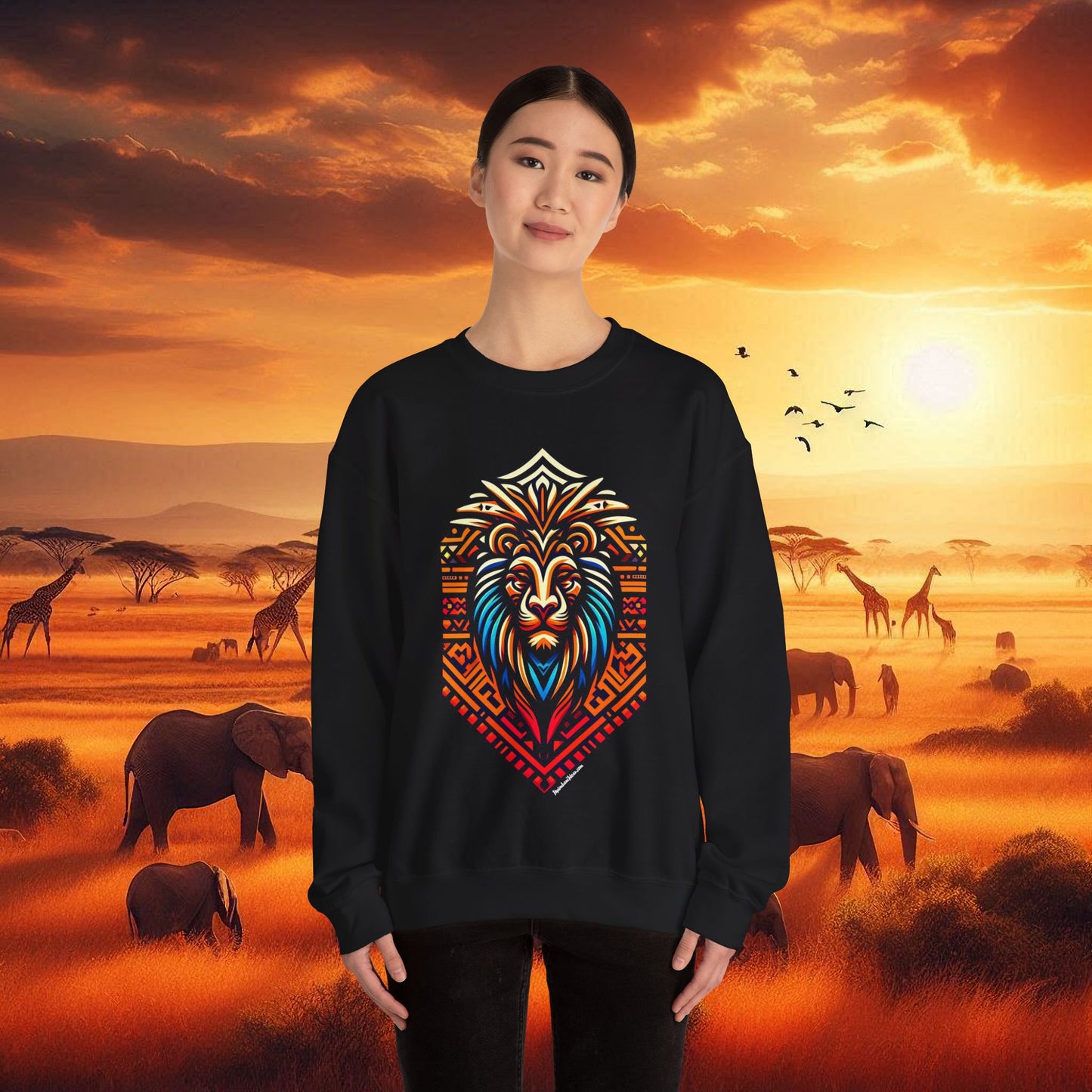 Lion Unisex Heavy Blend™ Crewneck Sweatshirt
