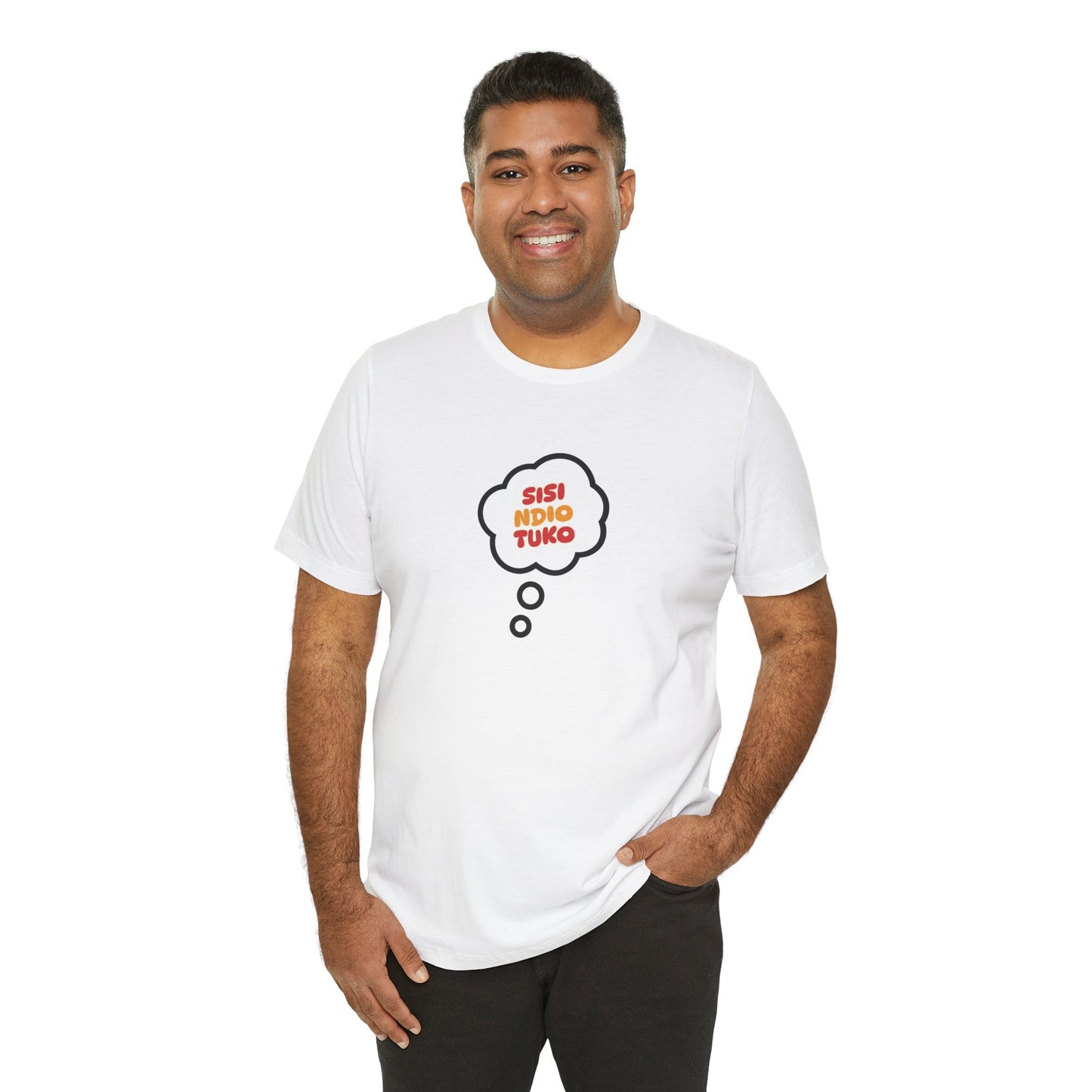 Unisex T-shirt Sisi Ndio Tuko African Print Men Women Tee