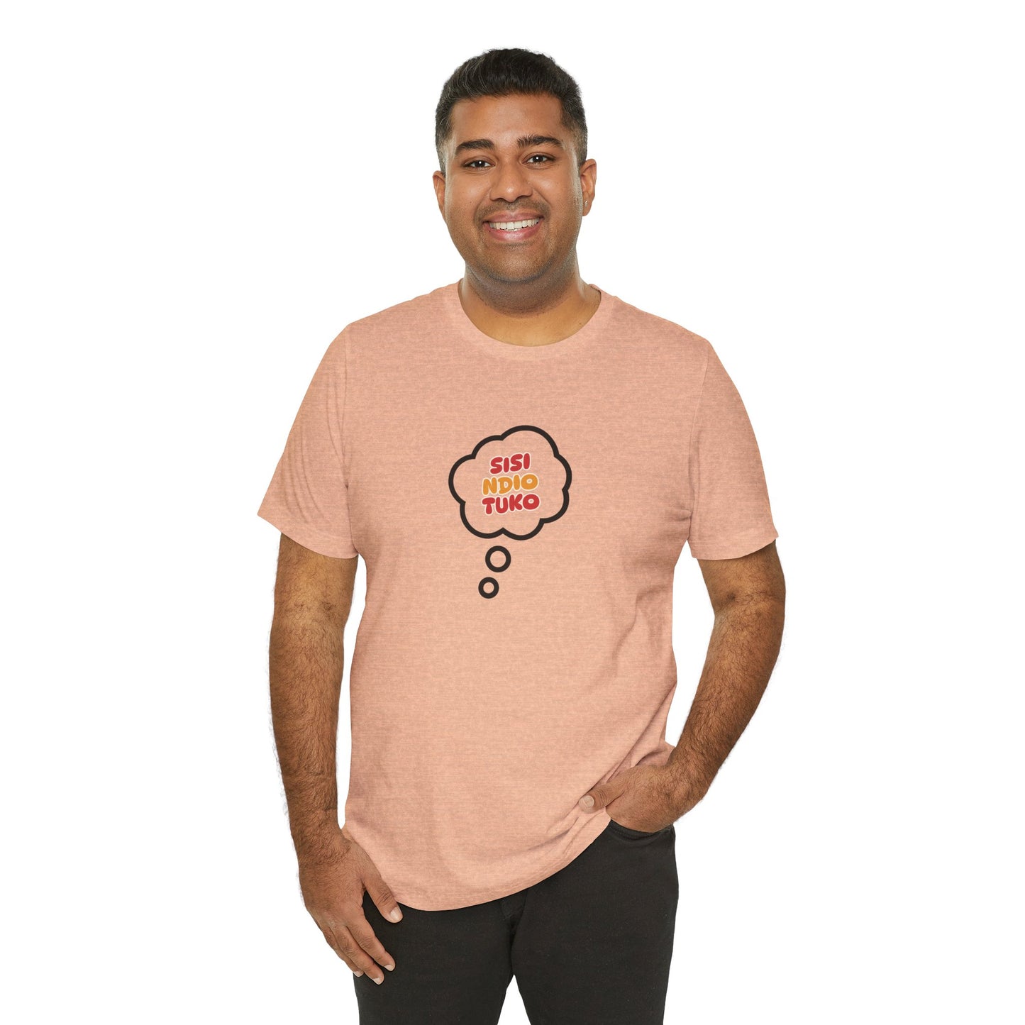 Unisex T-shirt Sisi Ndio Tuko African Print Men Women Tee