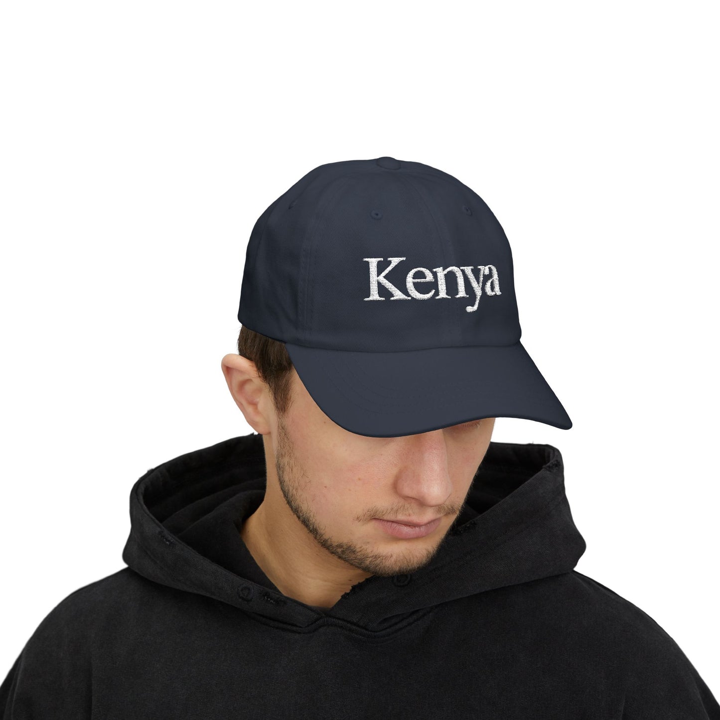 White Kenya Embroidered Cap