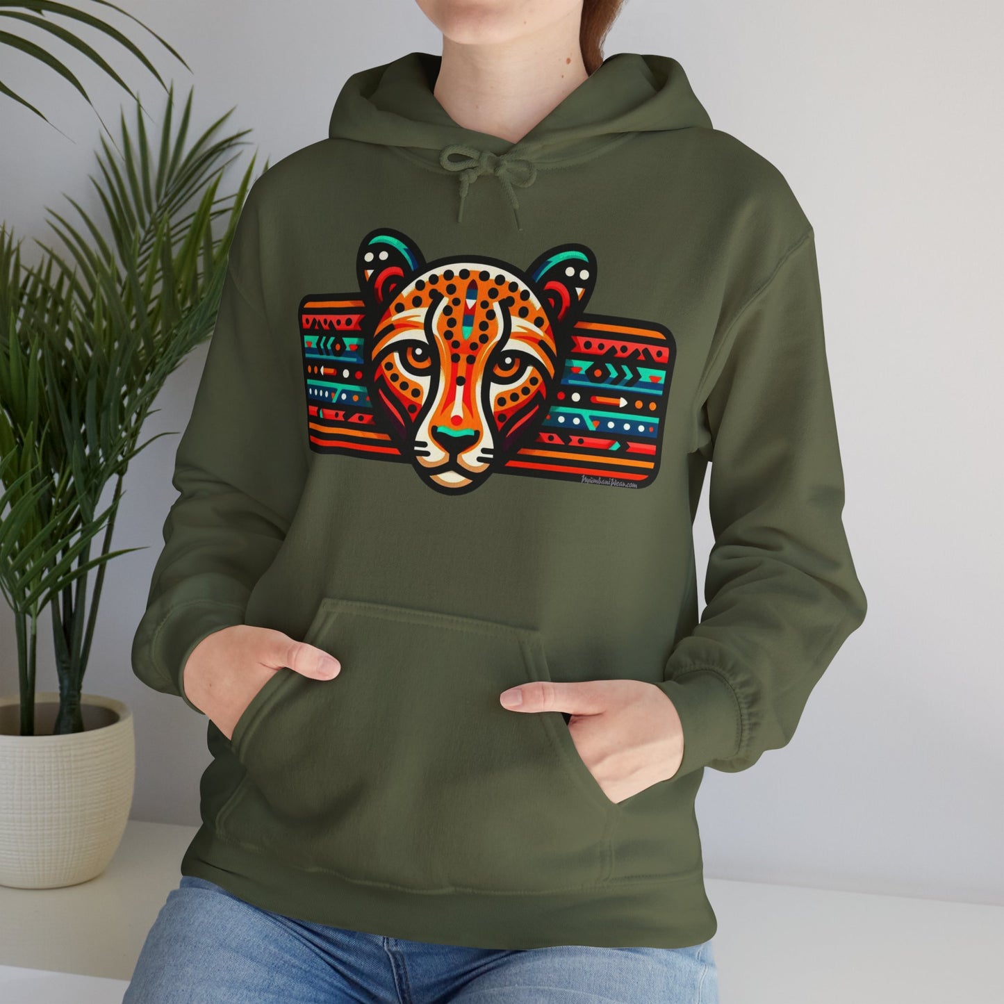 Leopard Hoodie Unisex Heavy Blend™ Hooded Sweatshirt