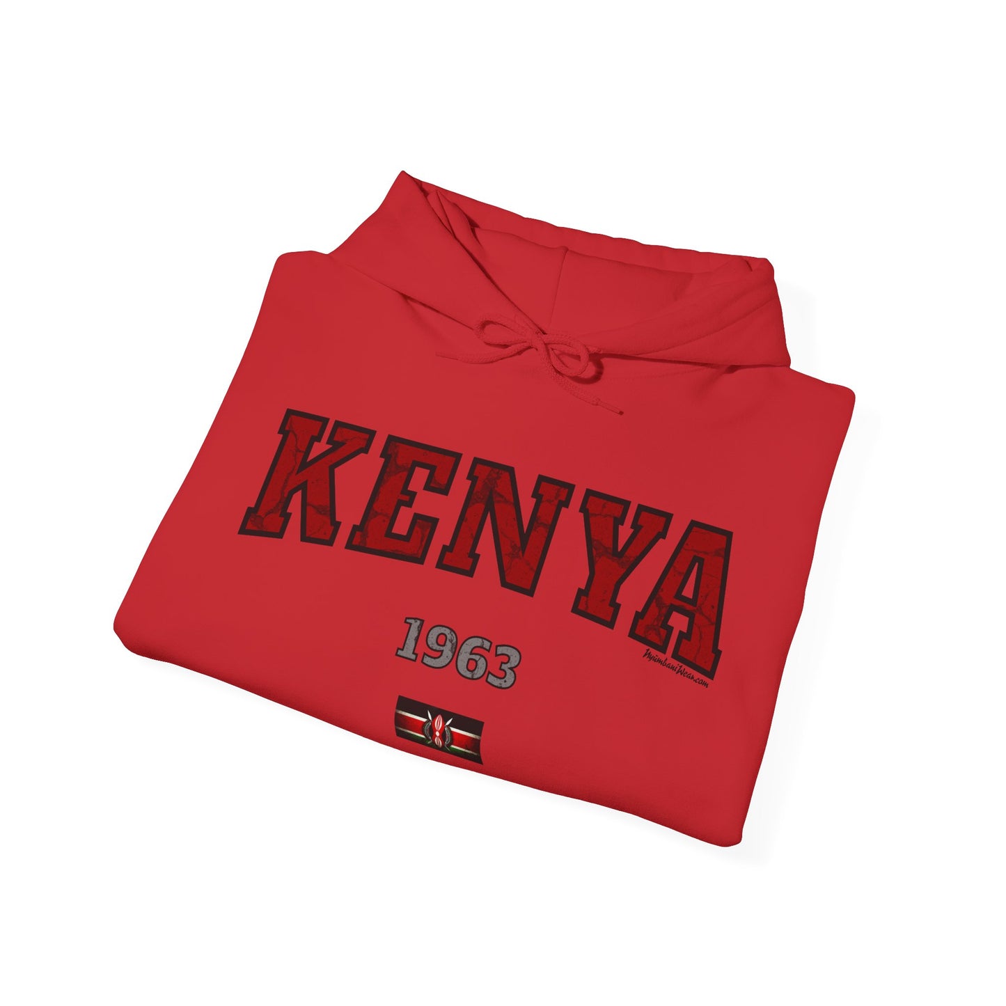 Kenyan 1963 Hooded Sweatshirt with Flag Design
