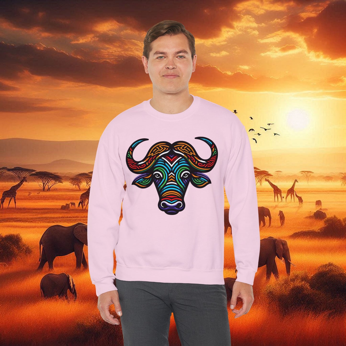 Buffalo African Bead Unisex Sweatshirt