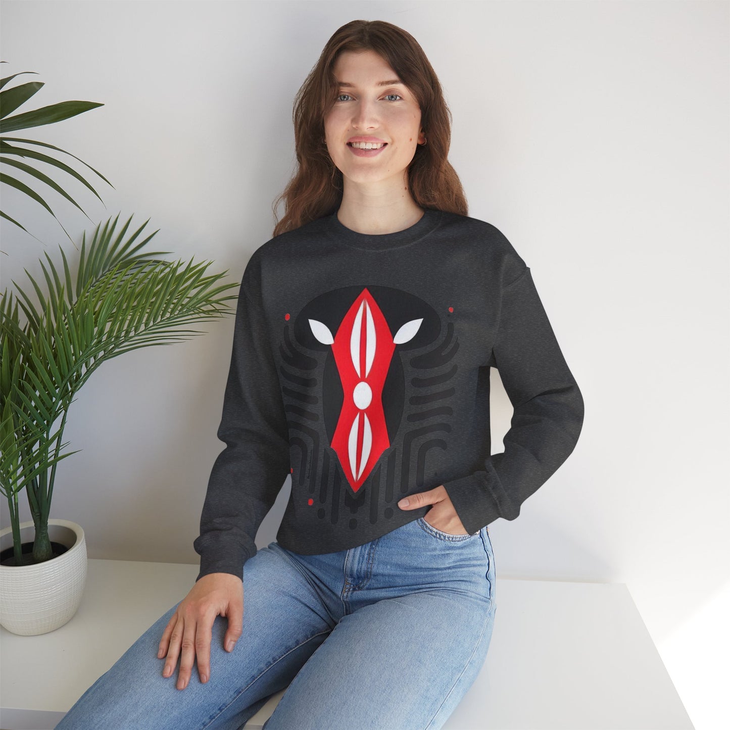 Kenyan Shield Unisex Heavy Blend™ Crewneck Sweatshirt