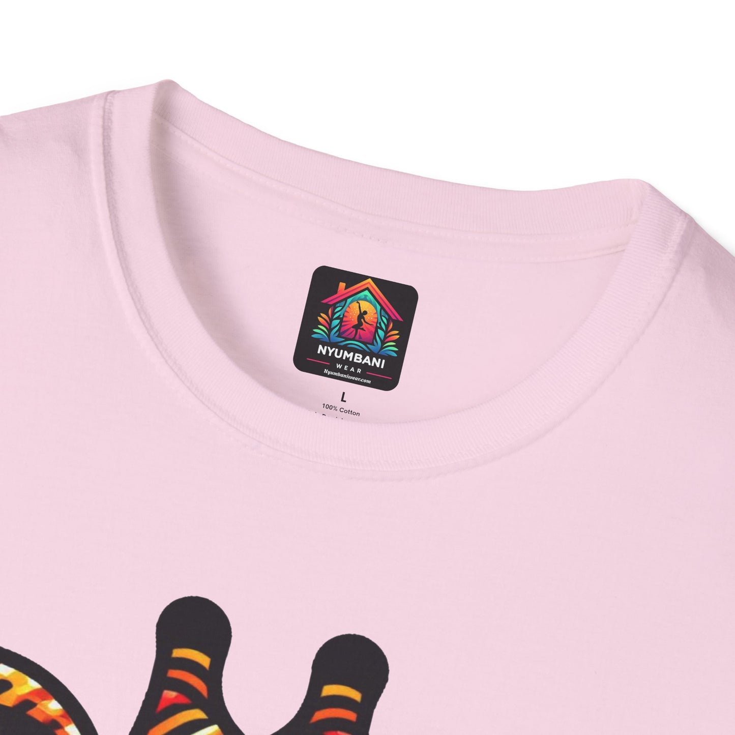 Giraffe T-Shirt with African Bead Design