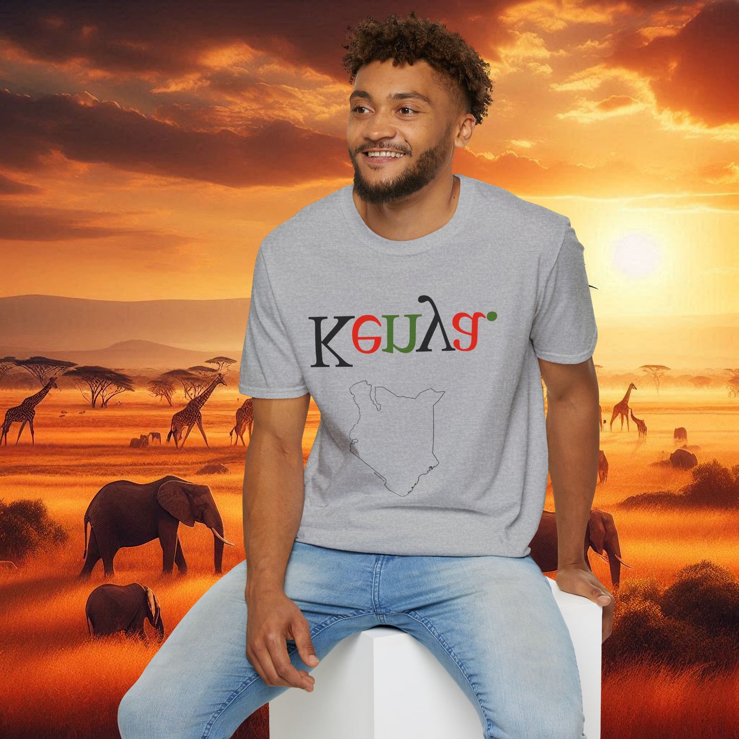 Inverted Tee - Kenya Inspired Unisex T-Shirt
