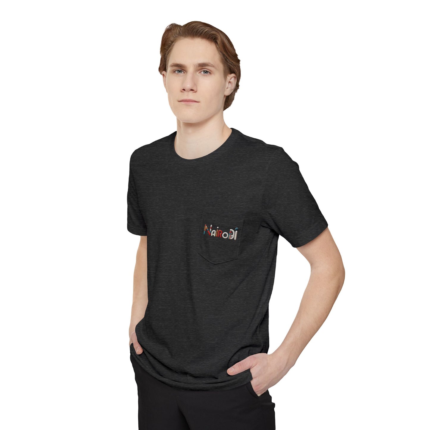 Nairobi Beaded Skyline Pocket T-shirt