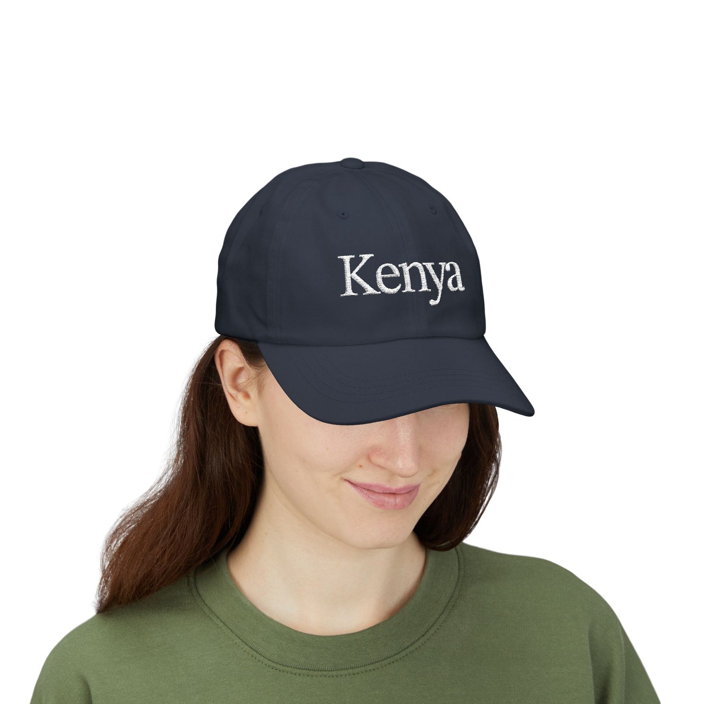 White Kenya Embroidered Cap