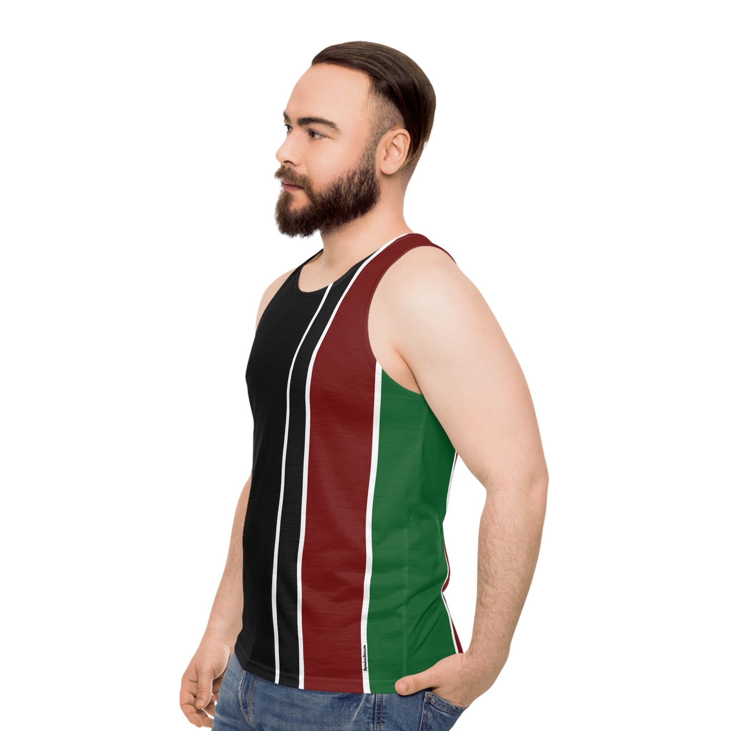 Kenyan Vertical Striped Unisex Tank Top (AOP)