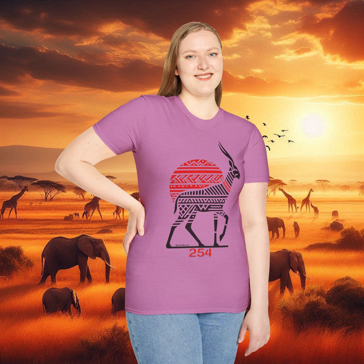 African Bead Style Impala T-Shirt