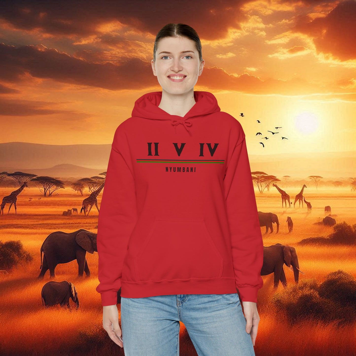 Kenya 254 Home Hooded Sweatshirt