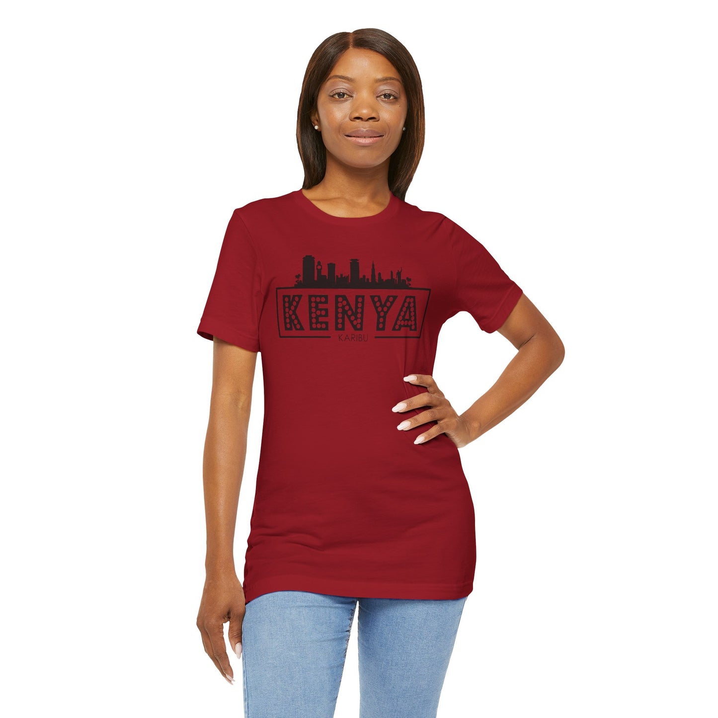 Kenya Karibu Travel Tee - Celebrate Culture & Travel