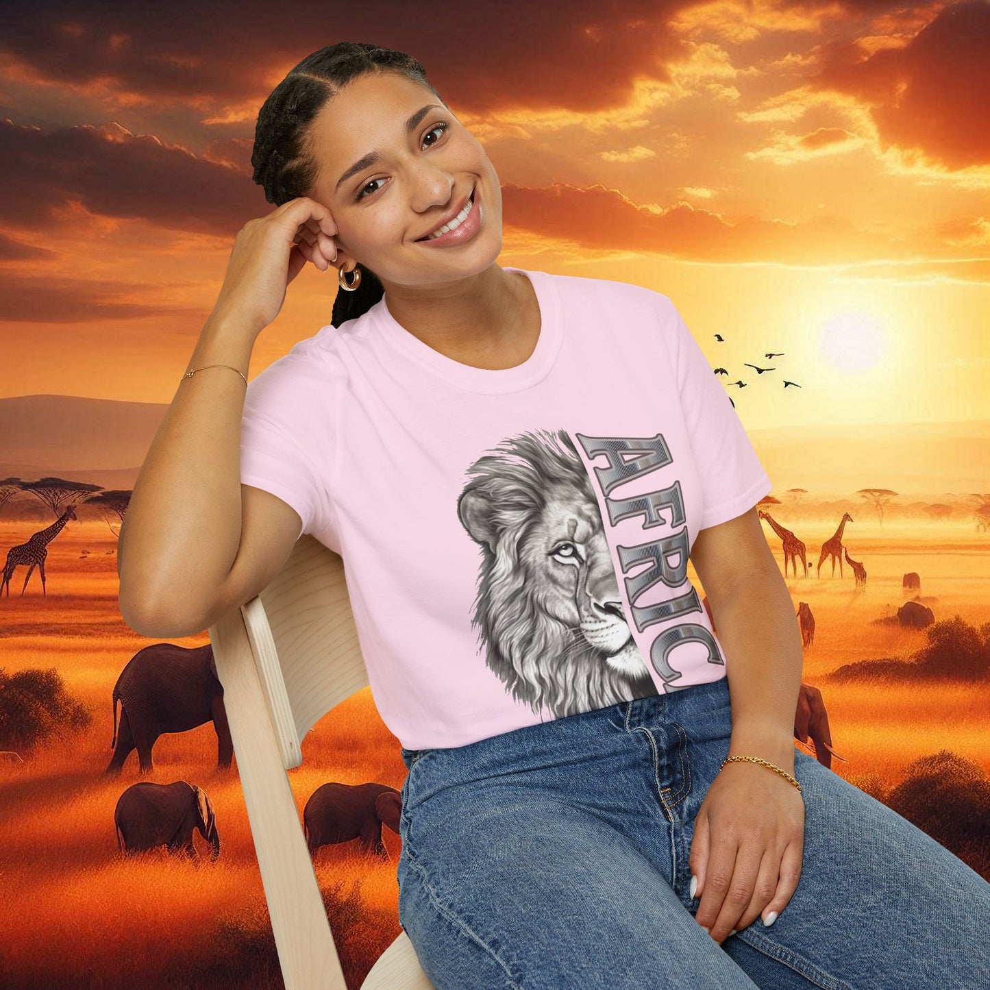 Lion Africa T-Shirt - Unisex