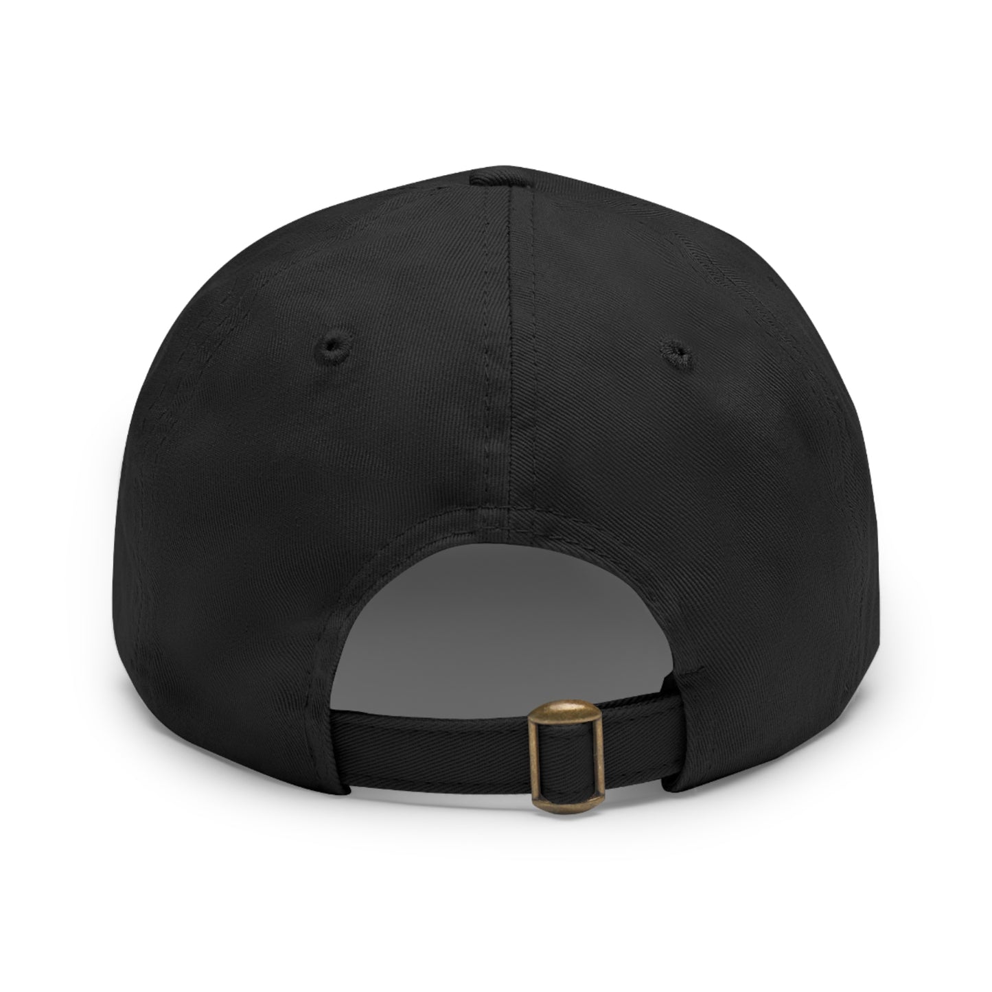 Kenyan Dad Hat with Leather Patch (Round)