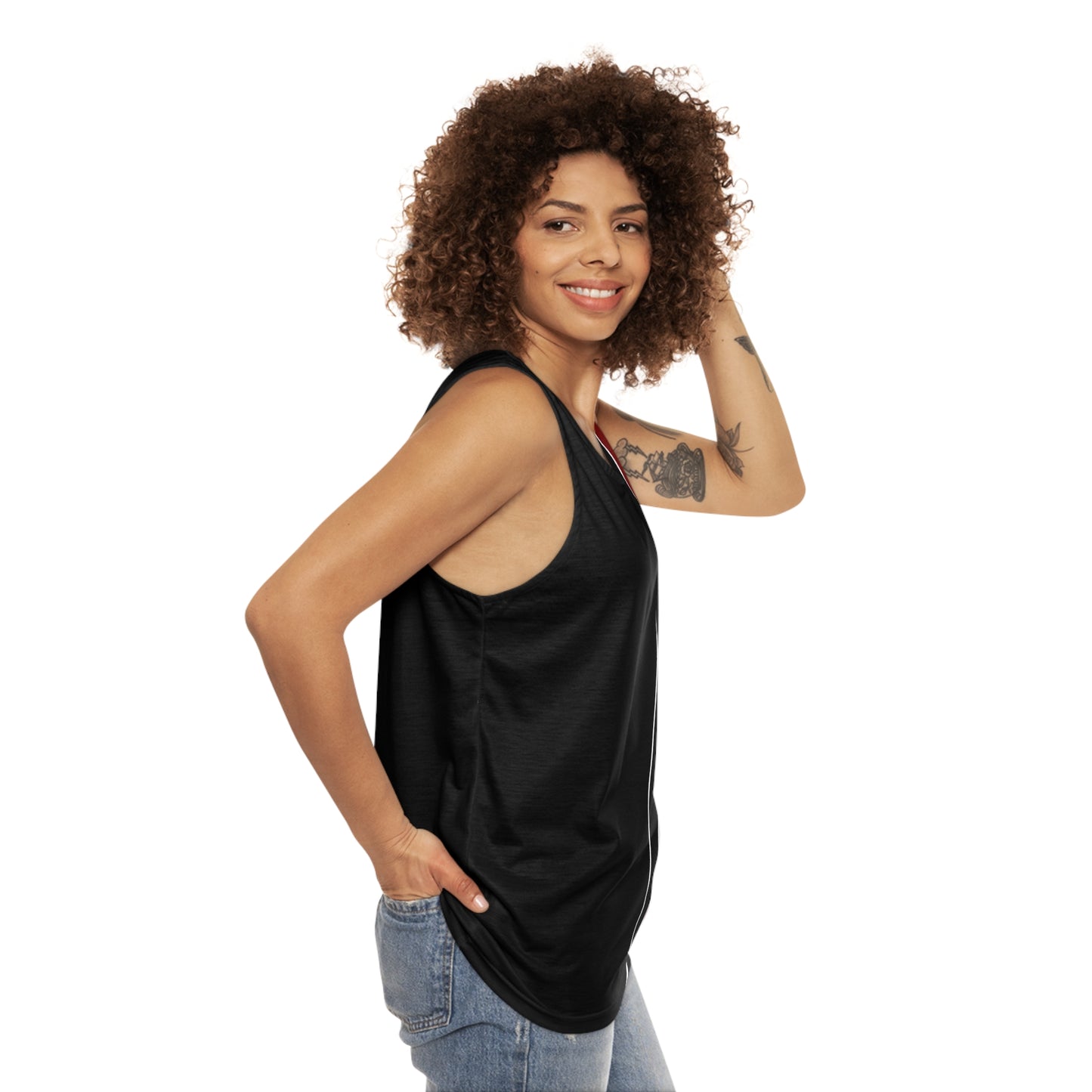 Kenyan Vertical Striped Unisex Tank Top (AOP)