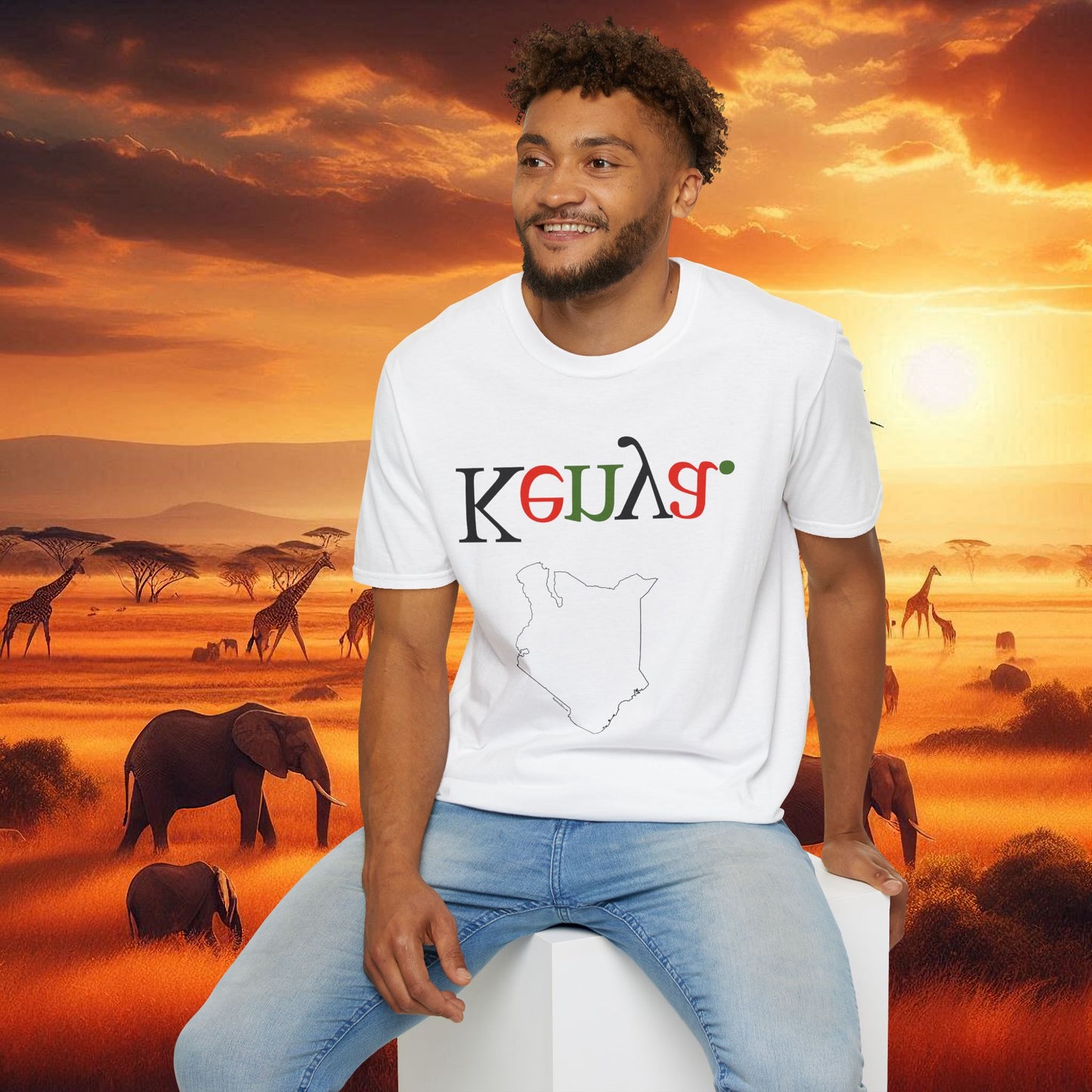 Inverted Tee - Kenya Inspired Unisex T-Shirt