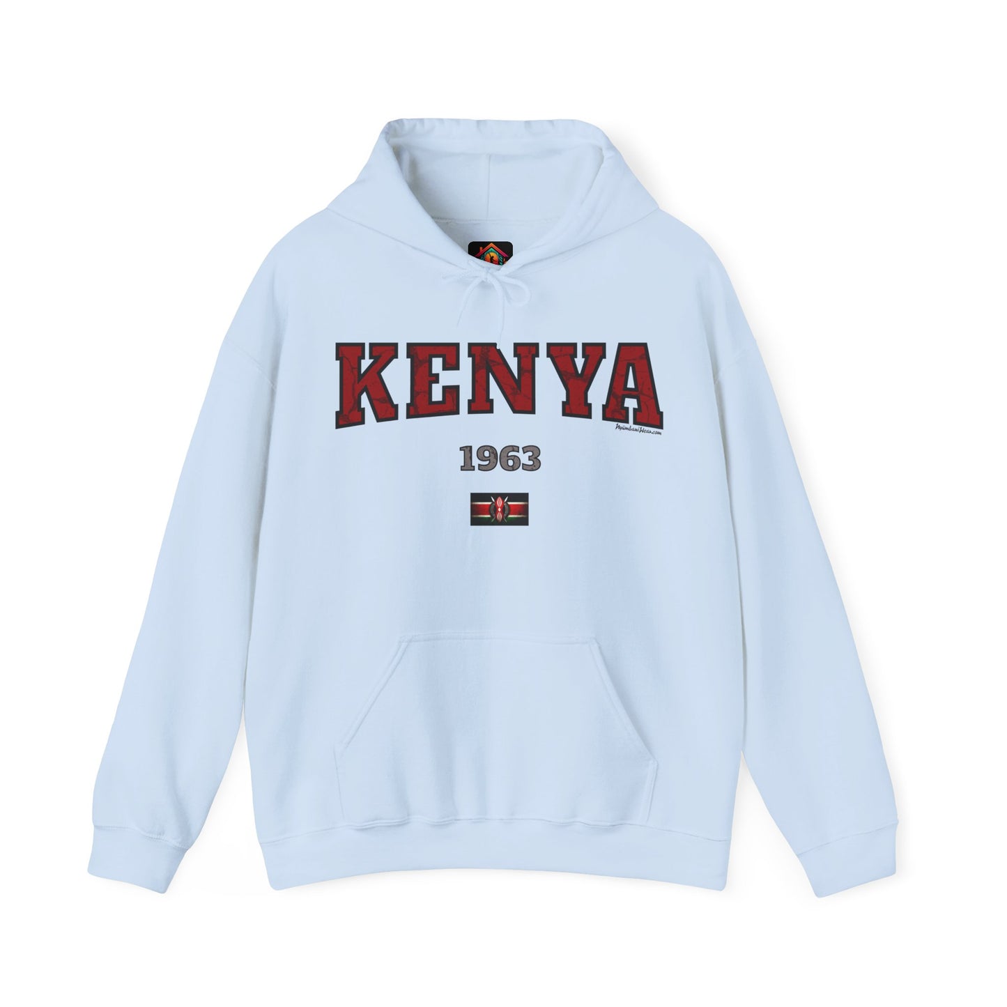 Kenyan 1963 Hooded Sweatshirt with Flag Design