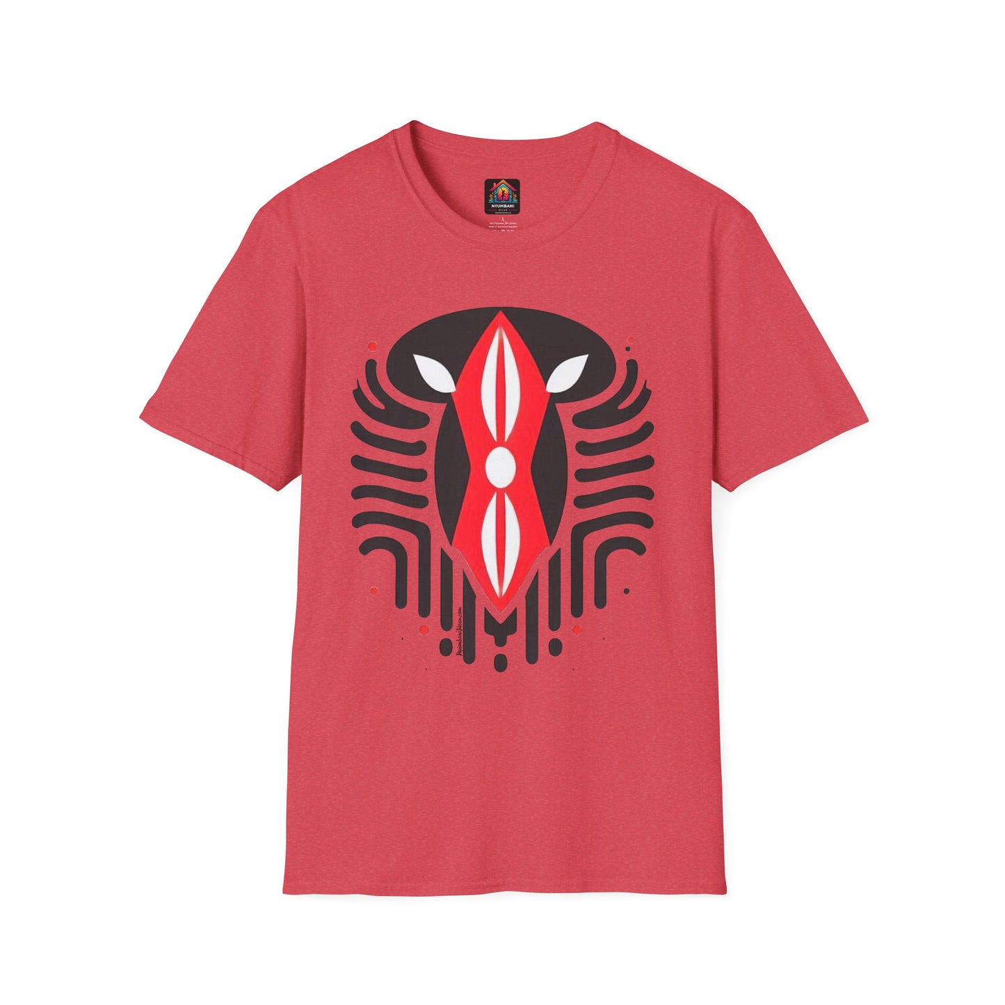 Kenyan Abstract Shield Unisex Softstyle T-Shirt