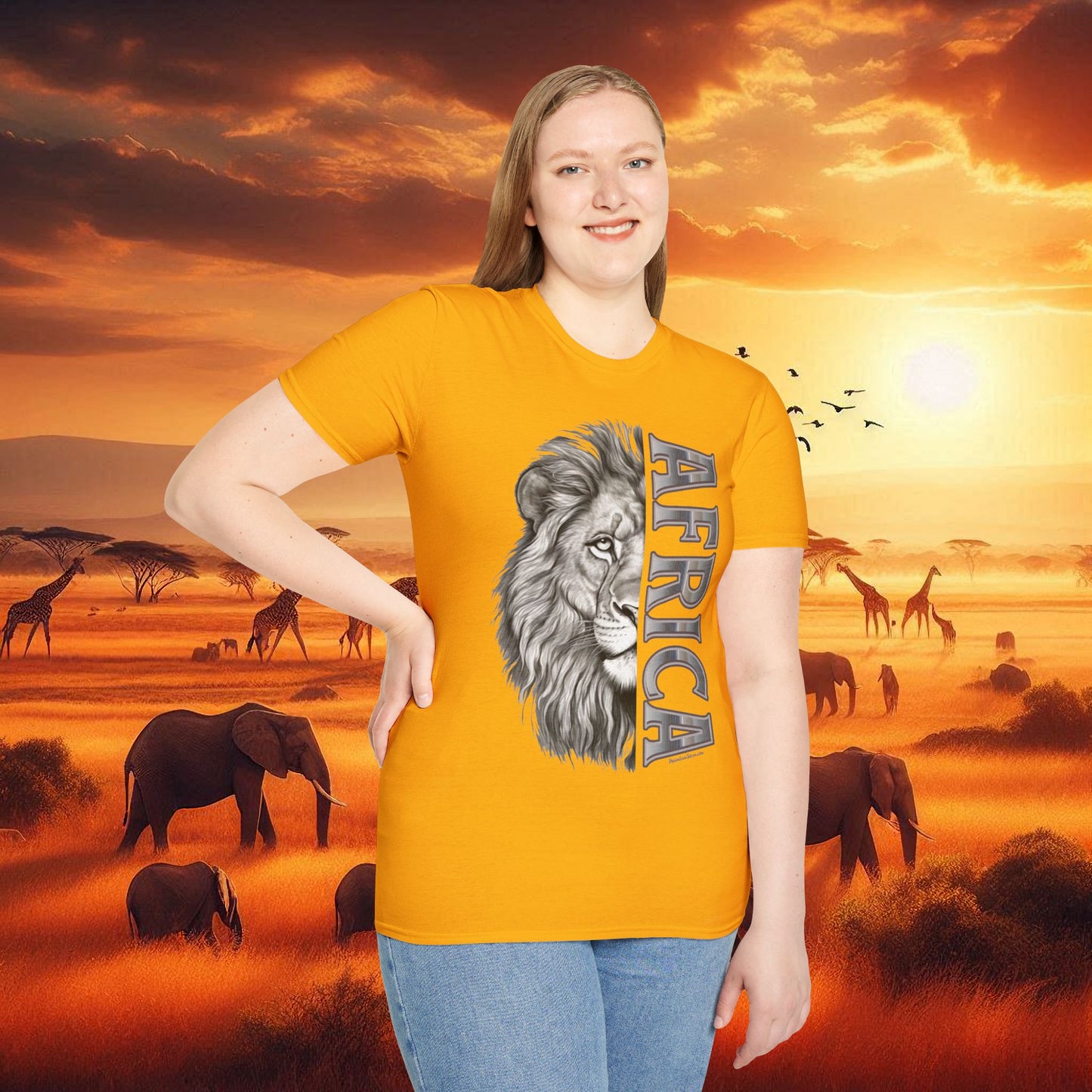 Lion Africa T-Shirt - Unisex