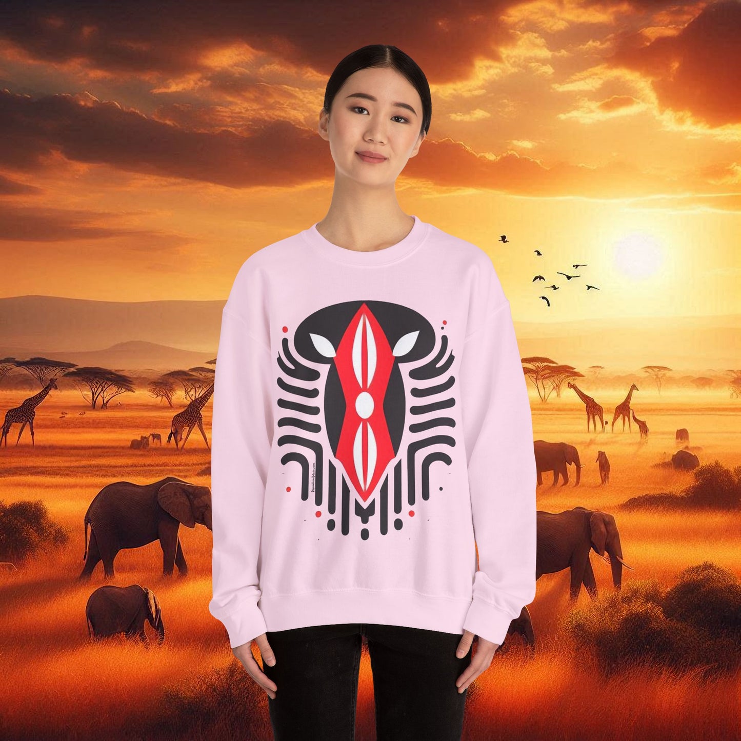 Kenyan Shield Unisex Heavy Blend™ Crewneck Sweatshirt