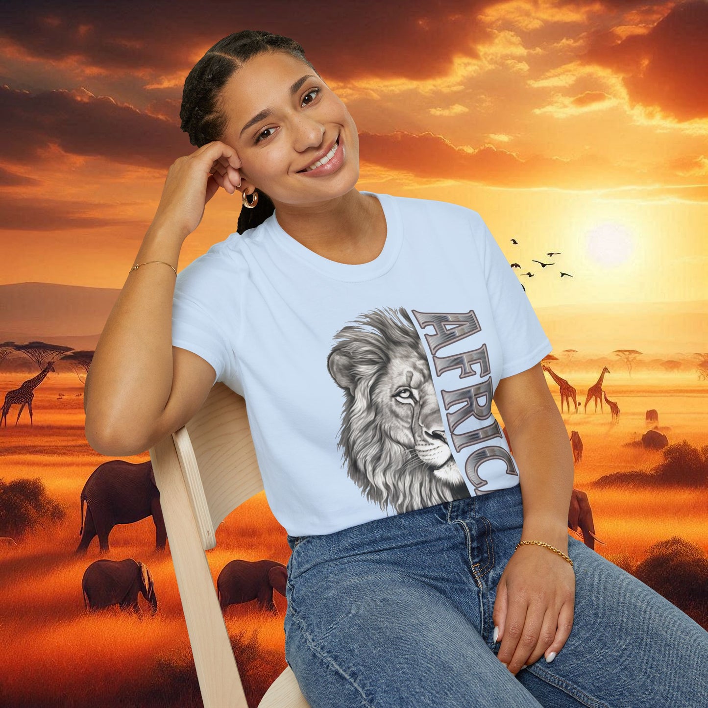 Lion Africa T-Shirt - Unisex