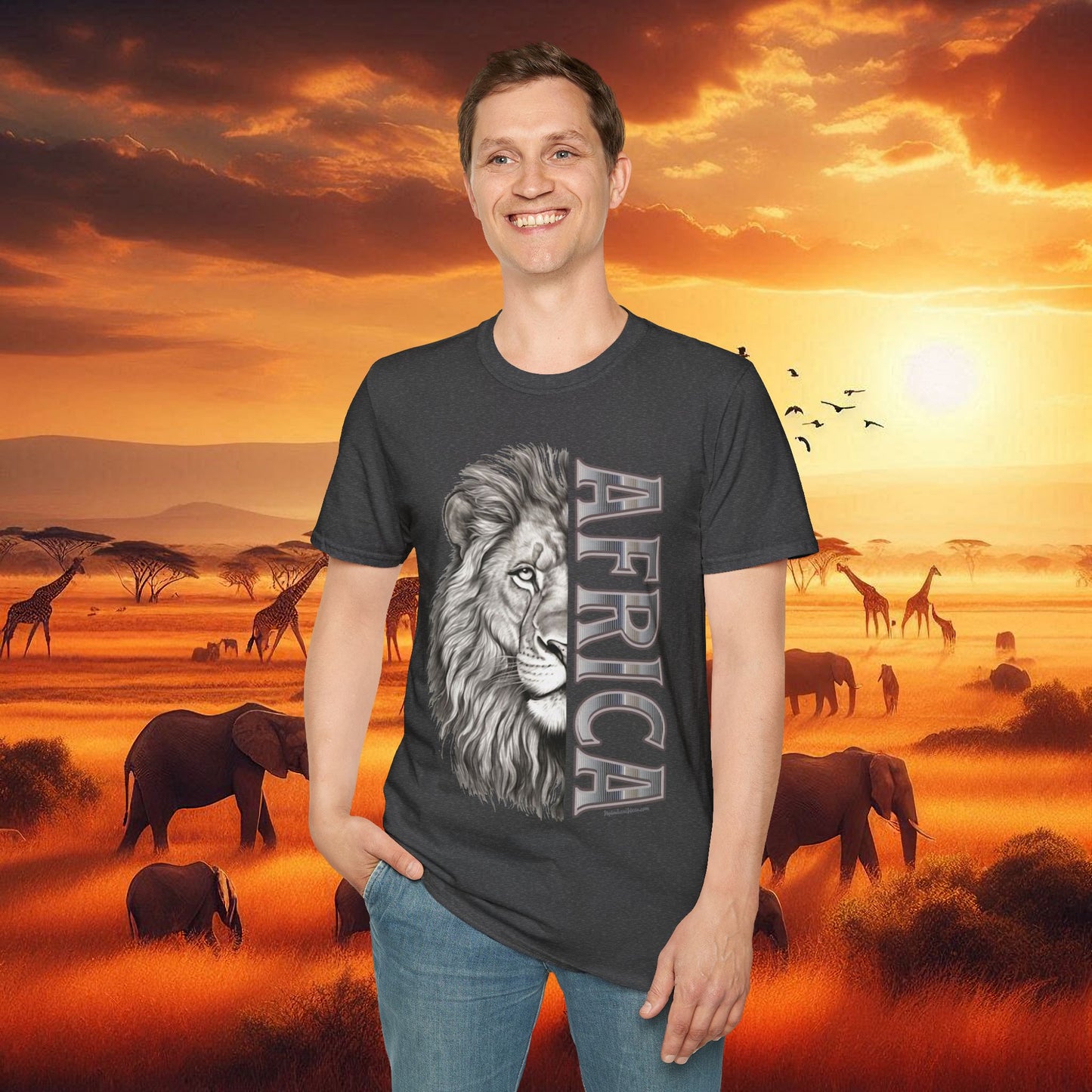 Lion Africa T-Shirt - Unisex