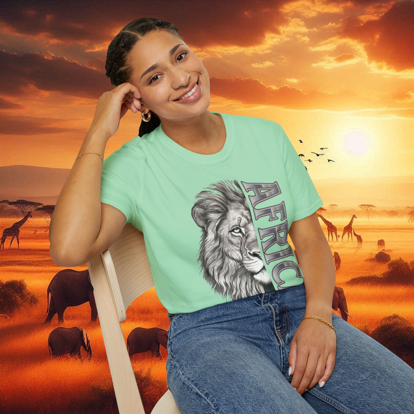 Lion Africa T-Shirt - Unisex