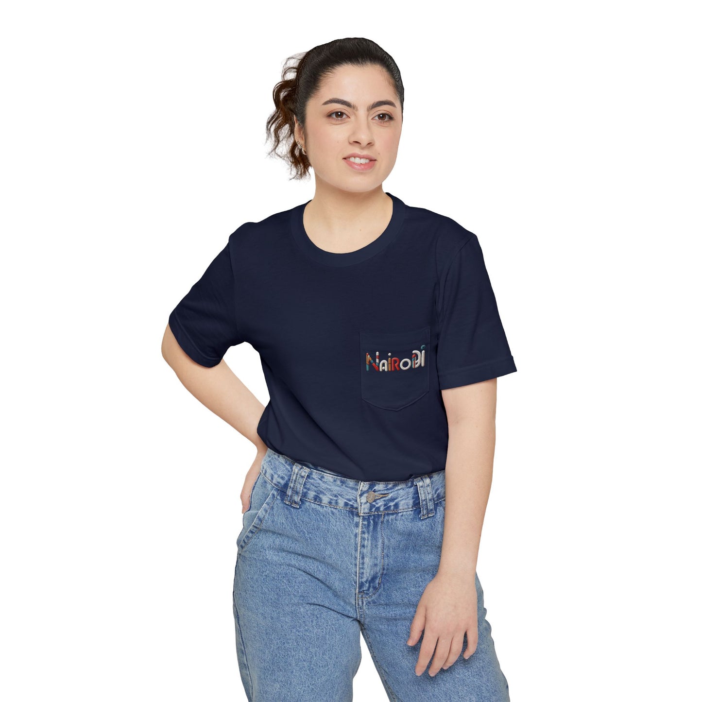 Nairobi Beaded Skyline Pocket T-shirt